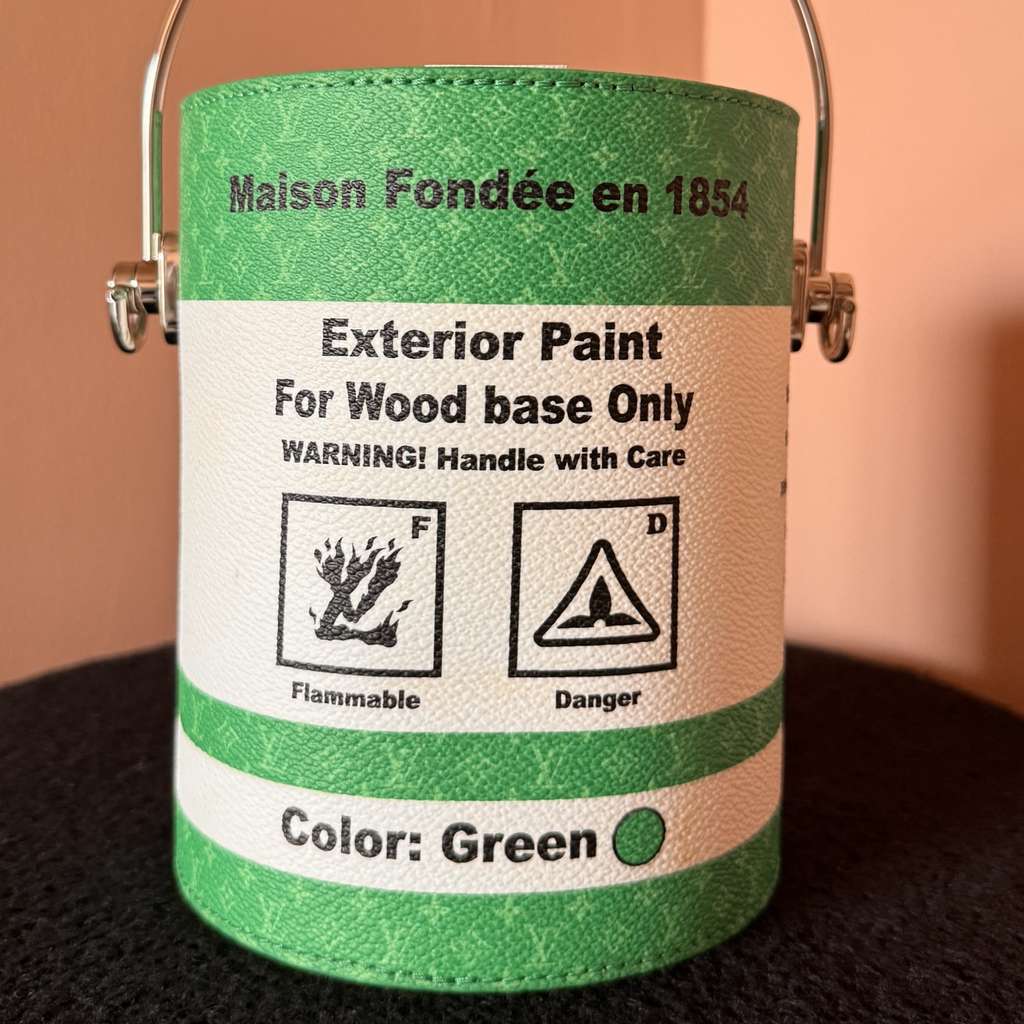 Louis Vuitton Paint Can Bag - Back view