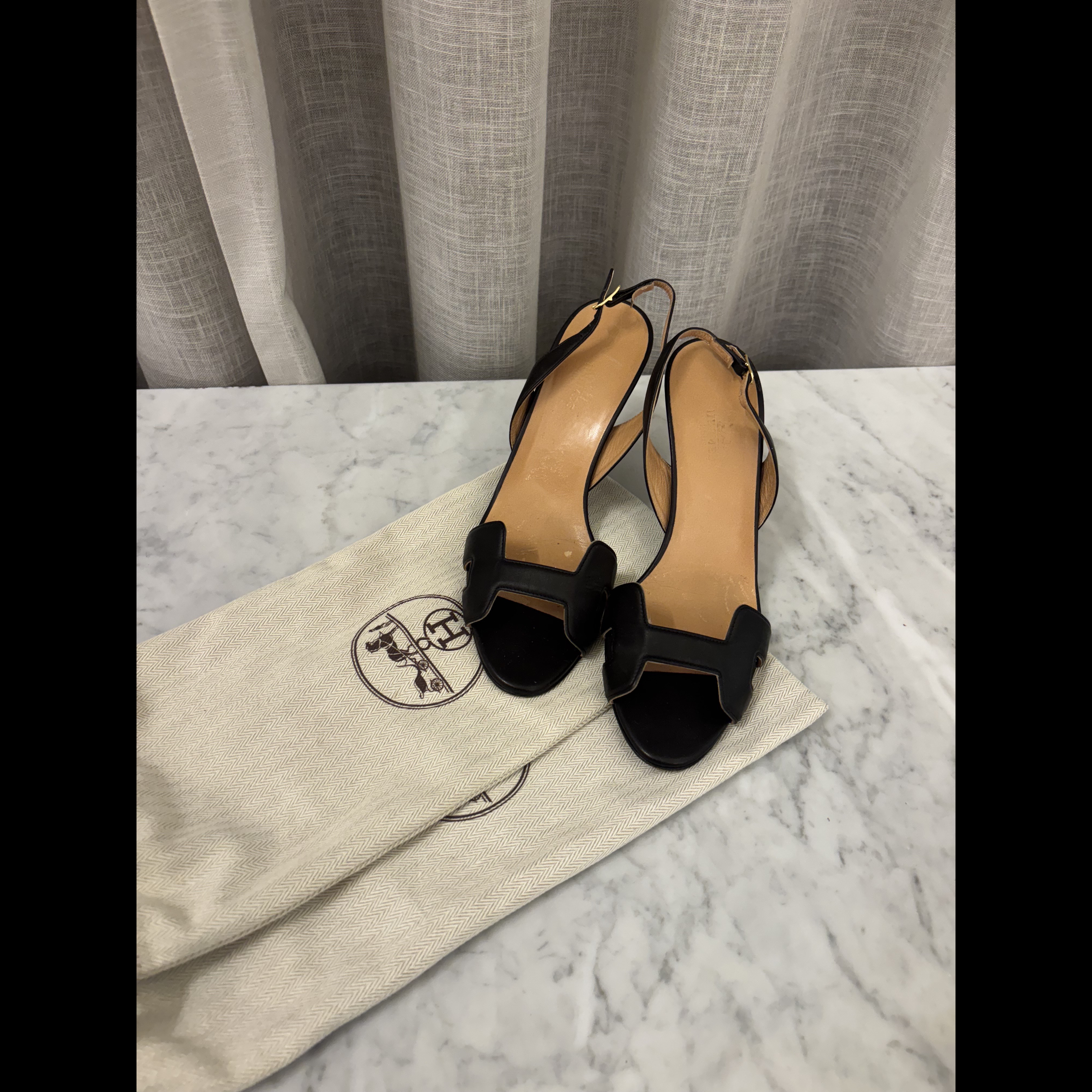 Hermès Night 70 Sandals - Back view