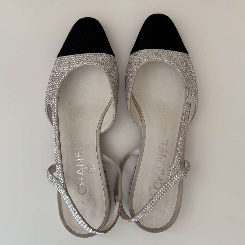 Chanel Slingbacks Strass Shoes - Back view