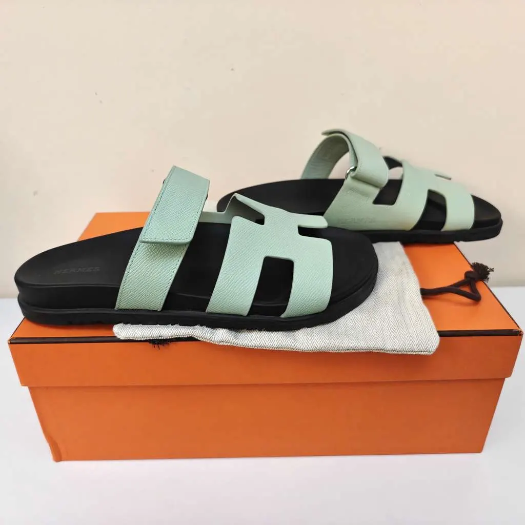 Hermès Chypre Size 40 MultiColor Leather Very good - Box View