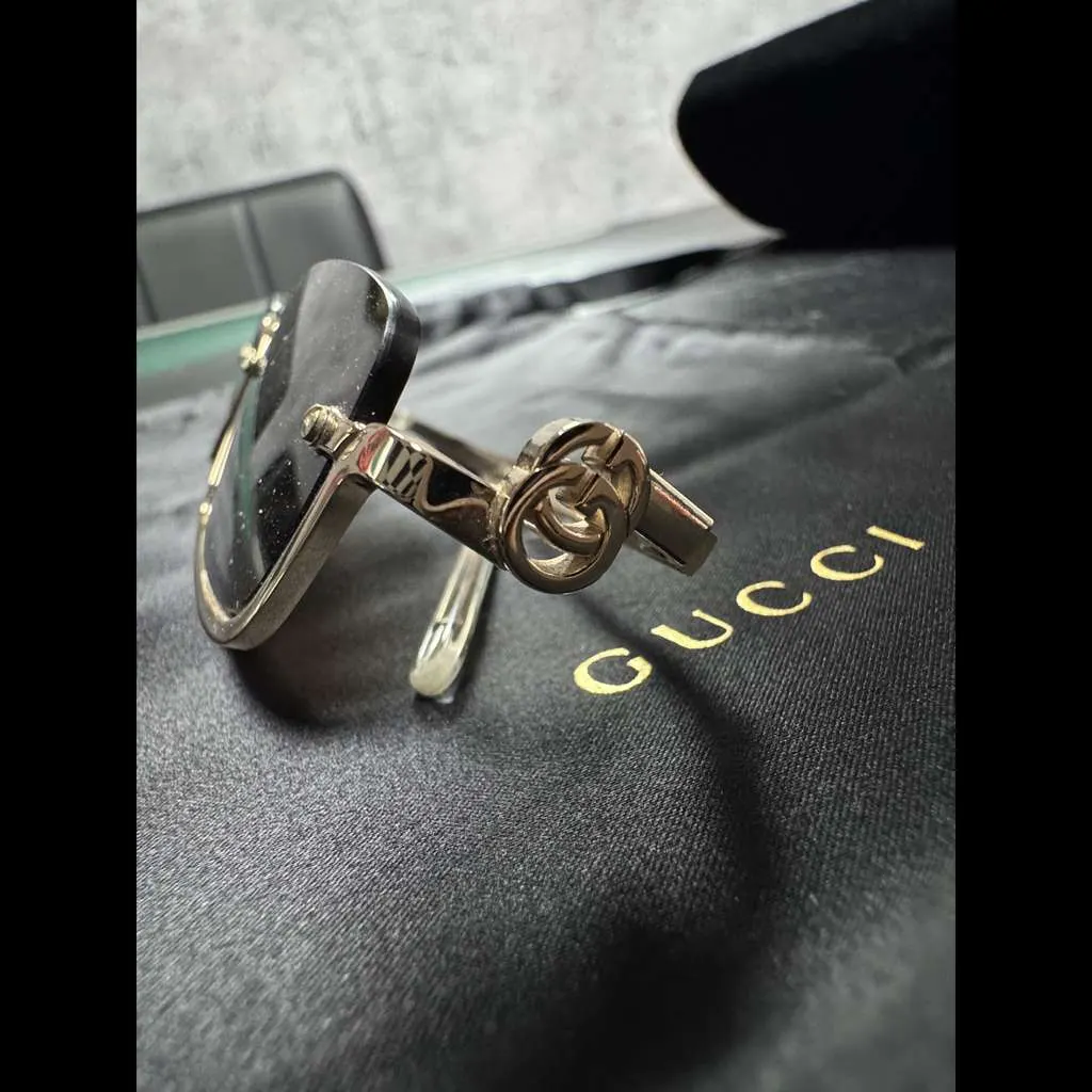 Gucci Rectangular Frame Black Never worn - Inside View