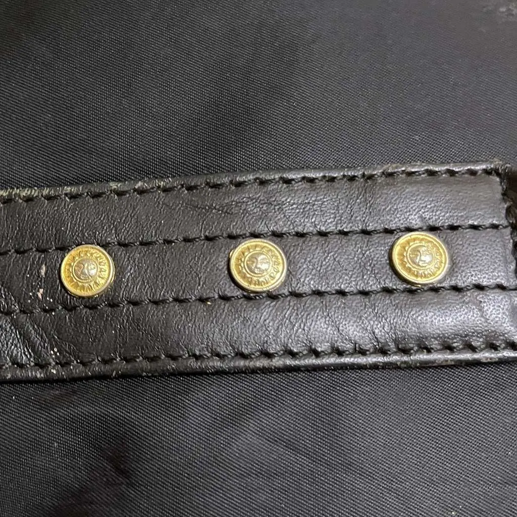 Gianni Versace Black Nylon Medusa Head Black Good - Inside View