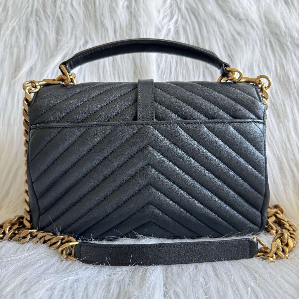 Saint Laurent College Black Medium - 2