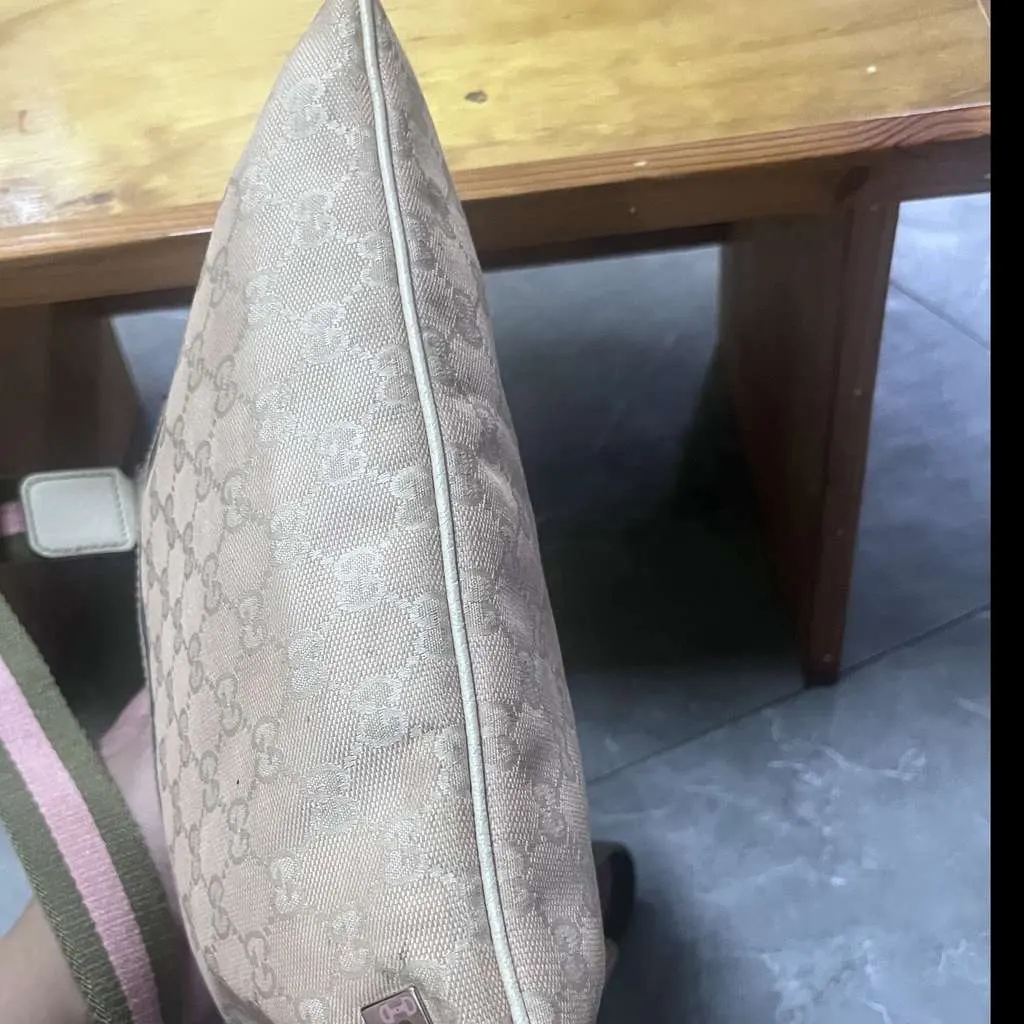 Gucci GG Monogram Pink Canvas Very good - Model View