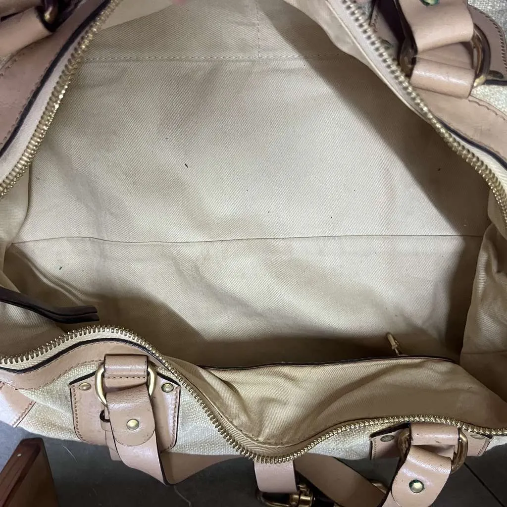 Chloé Kerala Bag Brown Canvas Very good - Model View