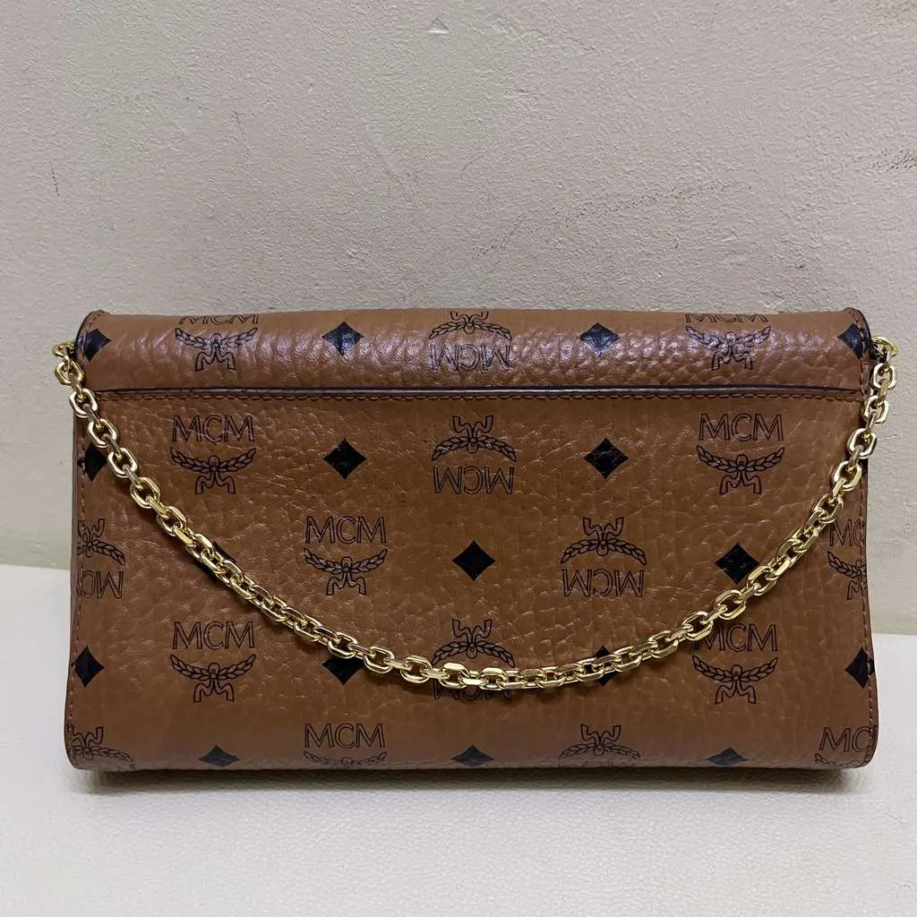 MCM Millie Brown Leather Very good - Back View