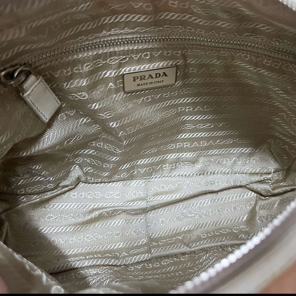 Prada Tessuto Mini Boston Brown Very good - Inside View