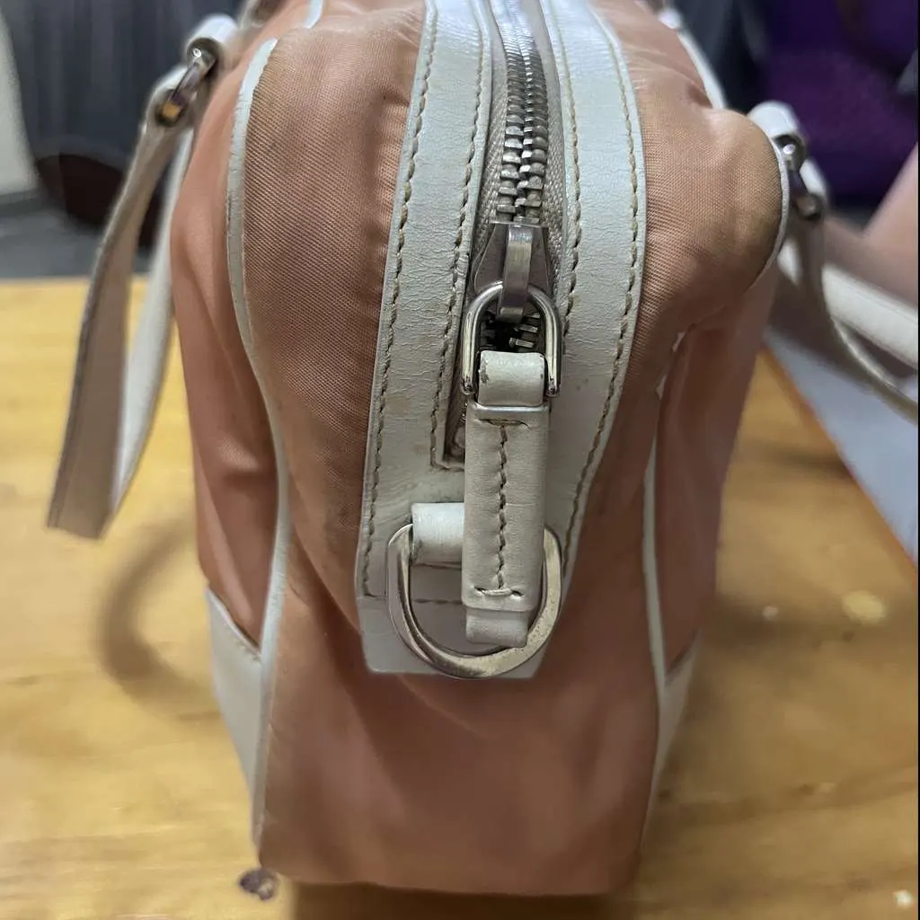 Prada Tessuto Mini Boston Brown Very good - Box View