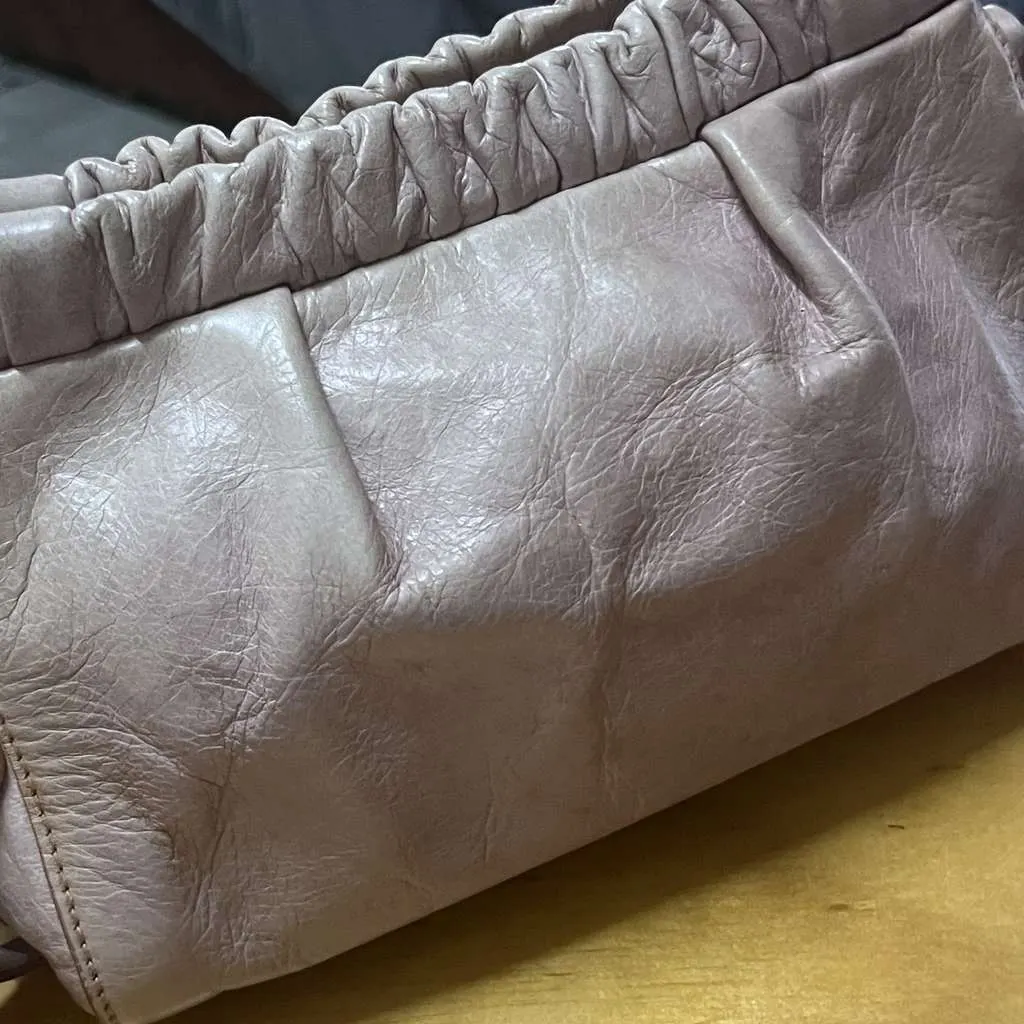 Miu Miu Vitello Lux Pink Leather Very good - Back View