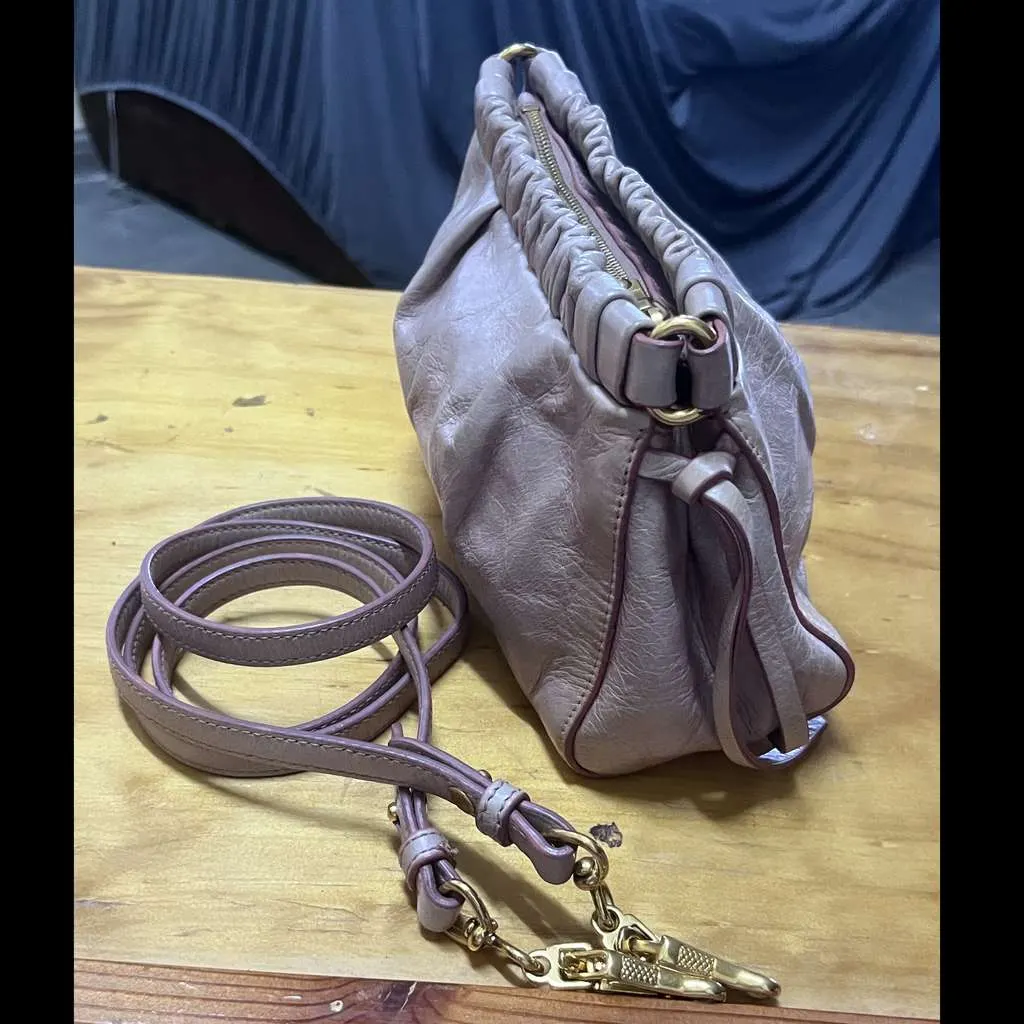 Miu Miu Vitello Lux Pink Leather Very good - Box View