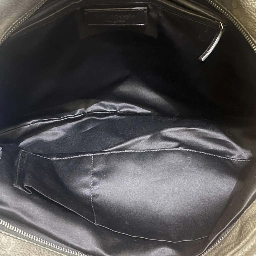 Saint Laurent Rive Gauche Brown Leather Very good - Model View