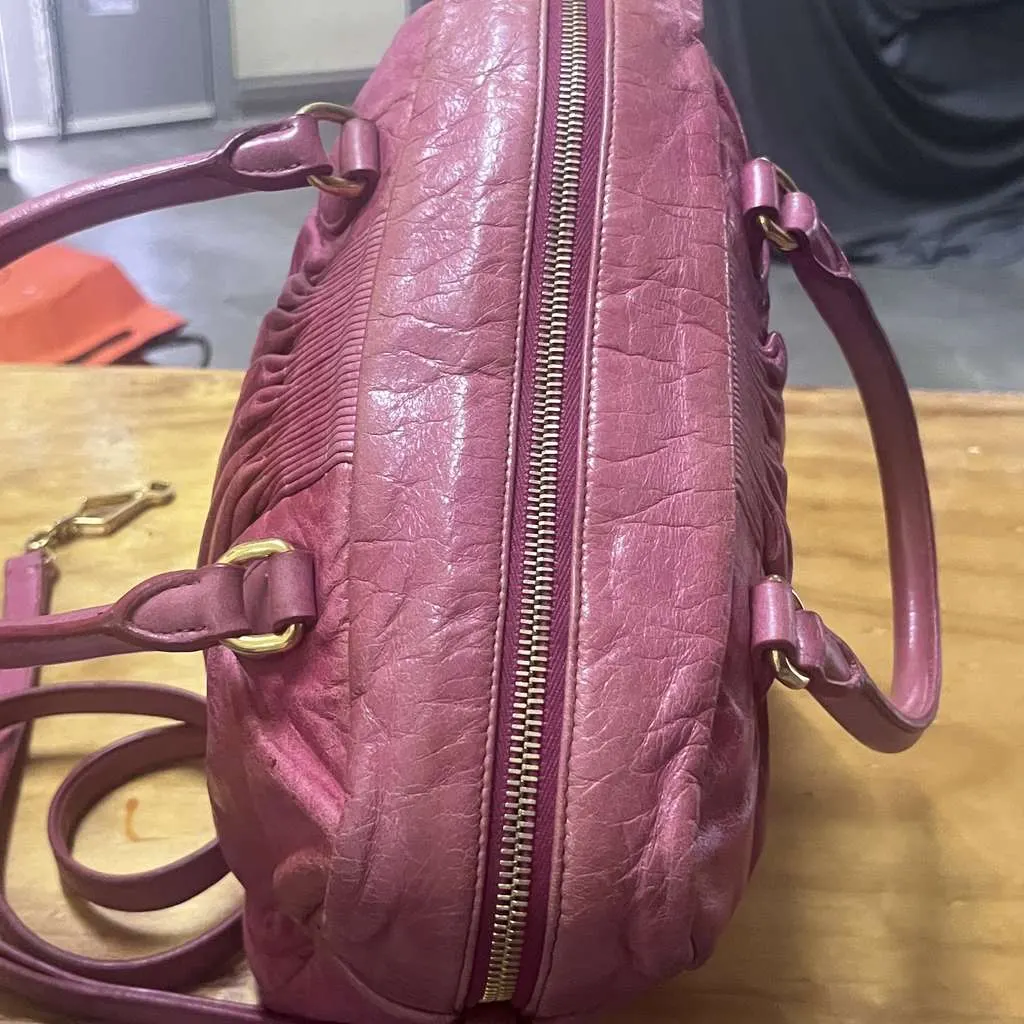 Miu Miu Pink Leather Bag Pink Leather Very good - Back View