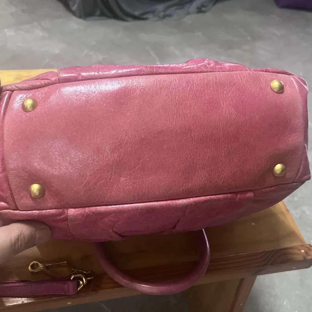 Miu Miu Pink Leather Bag Pink Leather Very good - Inside View
