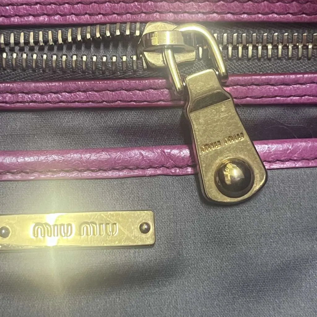 Miu Miu Pink Leather Bag Pink Leather Very good - Box View