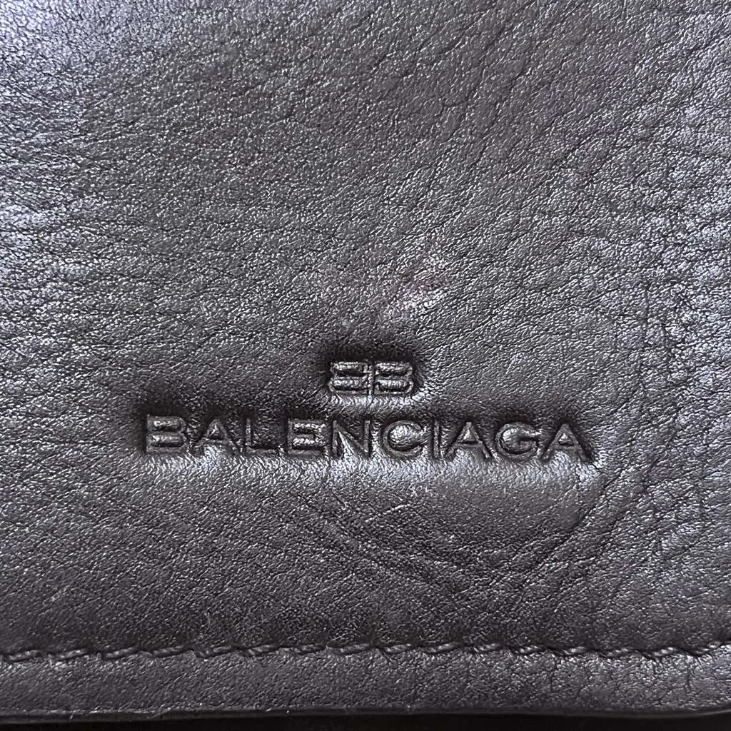 Balenciaga Leather Clutch Brown Leather Very good - Box View