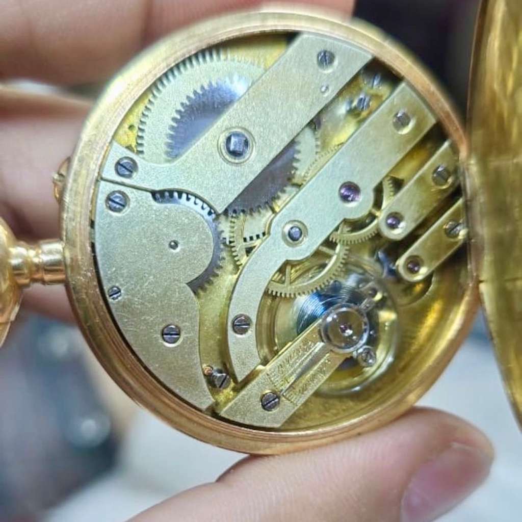 Unsigned / متعددة Pocket Watch Remontoir 18k - 2