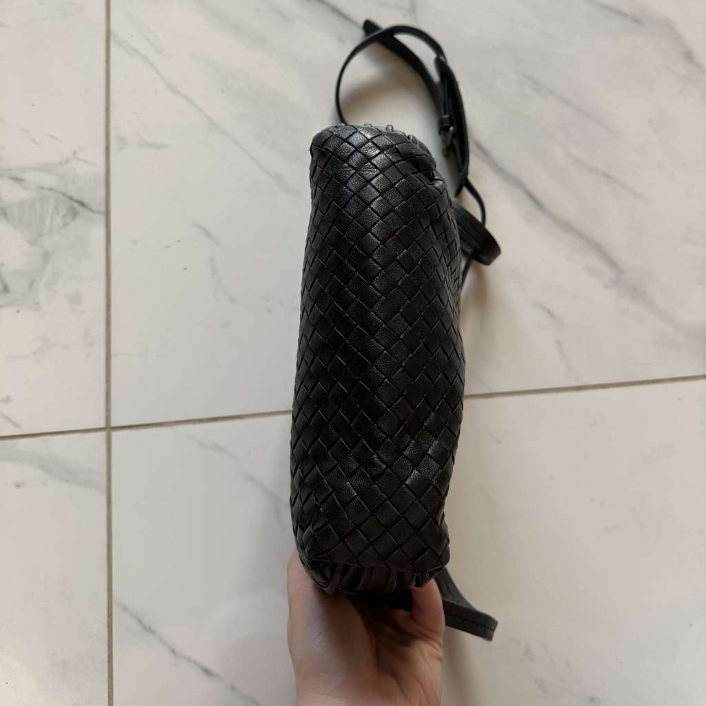 Bottega Veneta Black Intreciatto Nodini Crossbag - 3