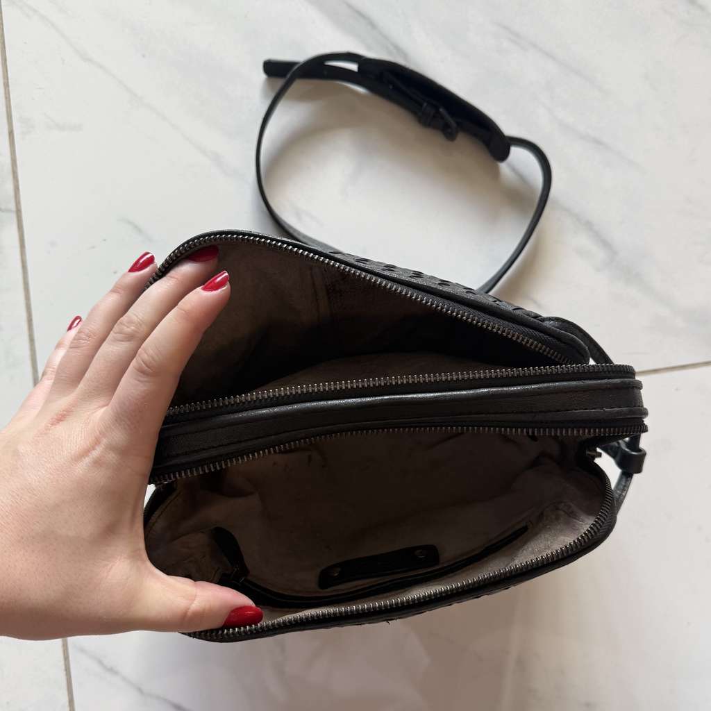 Bottega Veneta Black Intreciatto Nodini Crossbag - 4