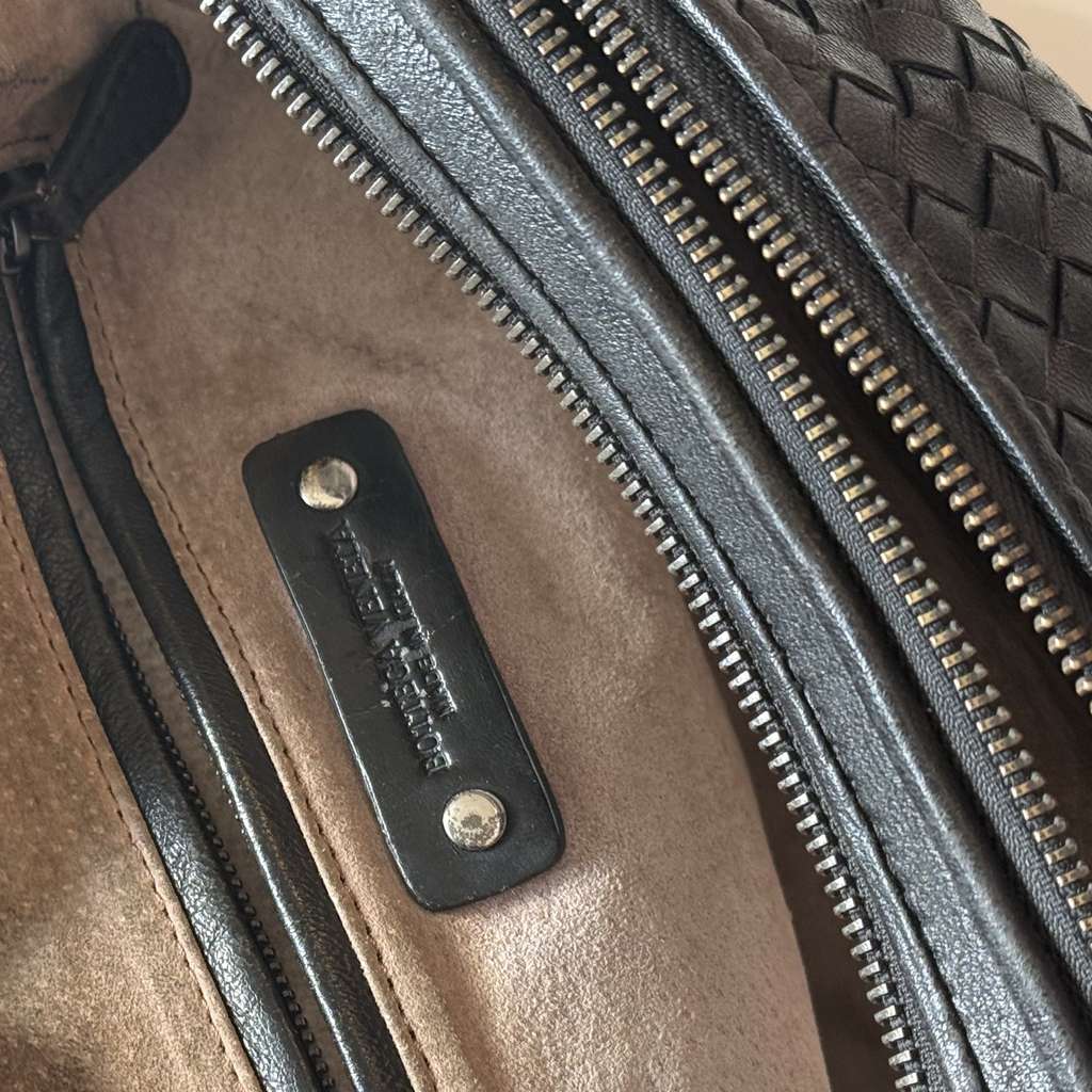 Bottega Veneta Black Intreciatto Nodini Crossbag - 5