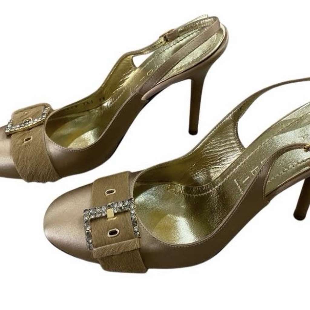 Casadei Gold Heels - 4