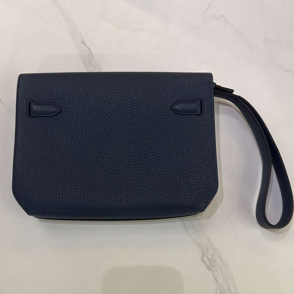 Hermès Kelly Depeche Blue Togo - 2