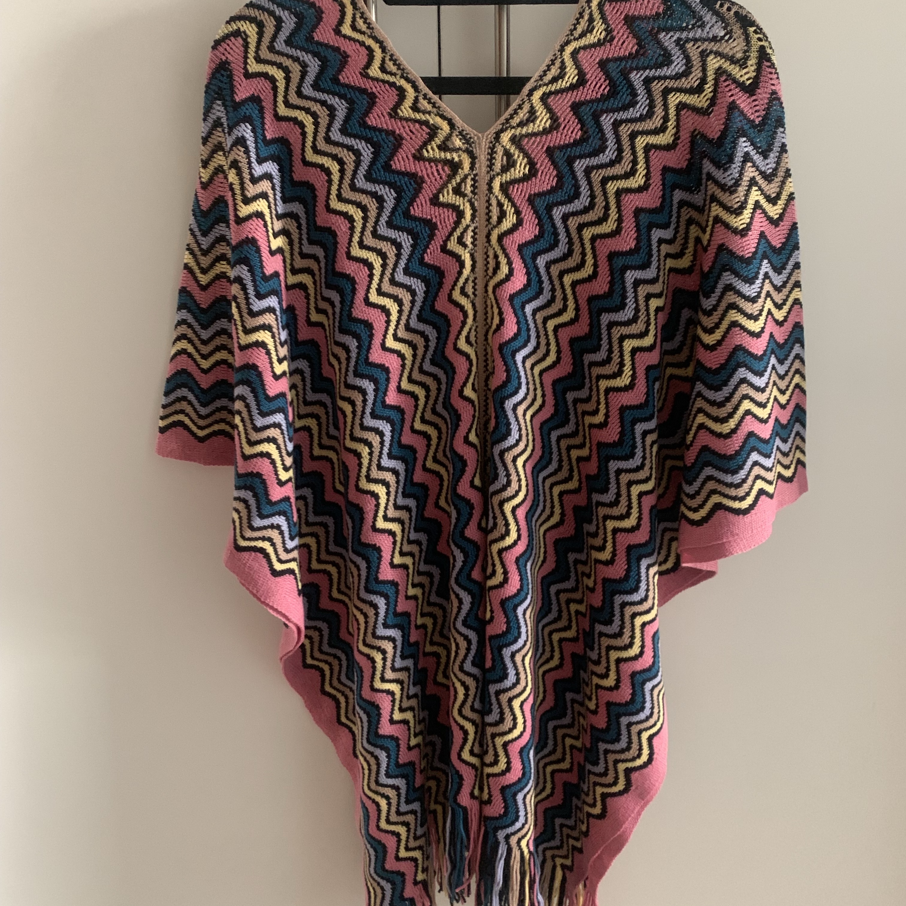 Missoni Multicolour Chevron Poncho - 3