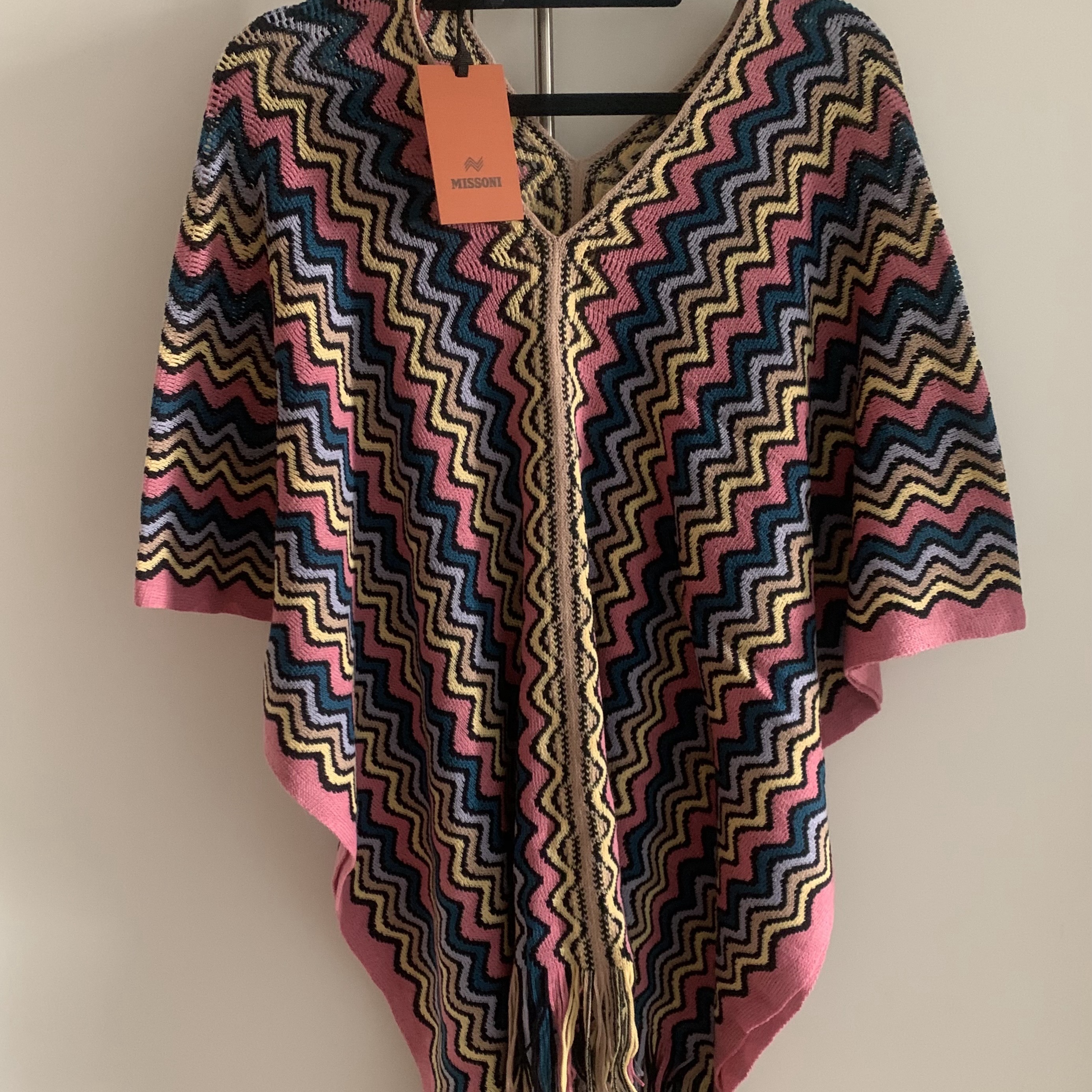 Missoni Multicolour Chevron Poncho - 4