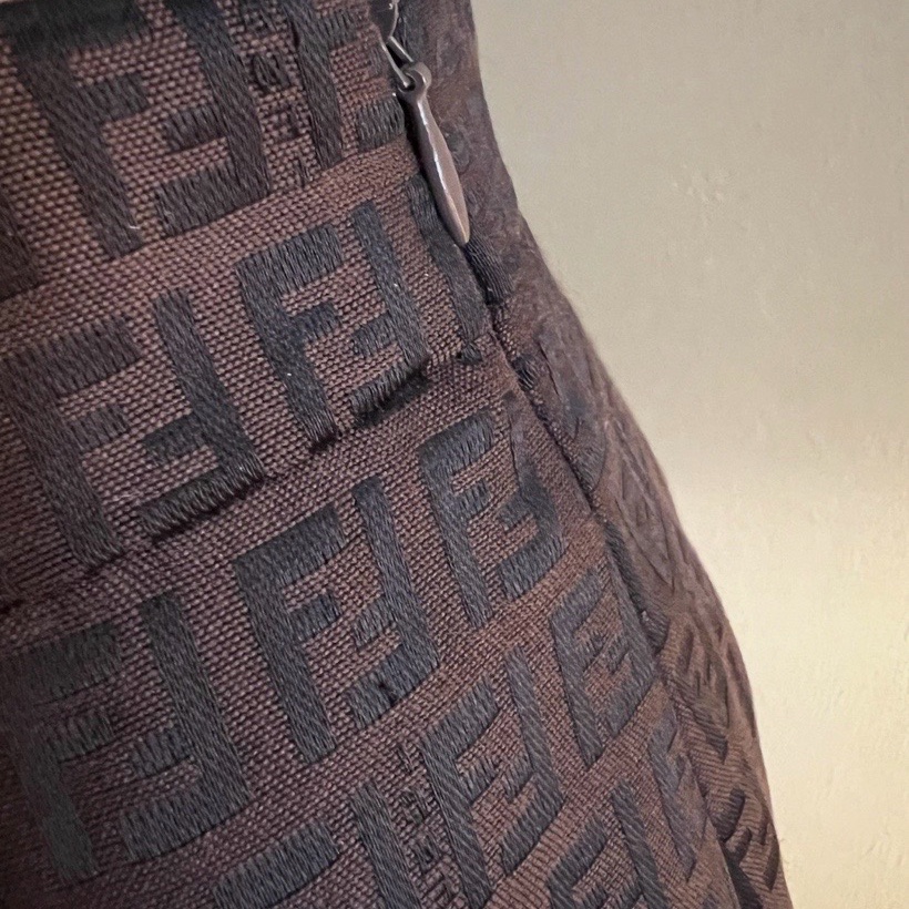 Fendi Mid Length Patterned Skirt - 3