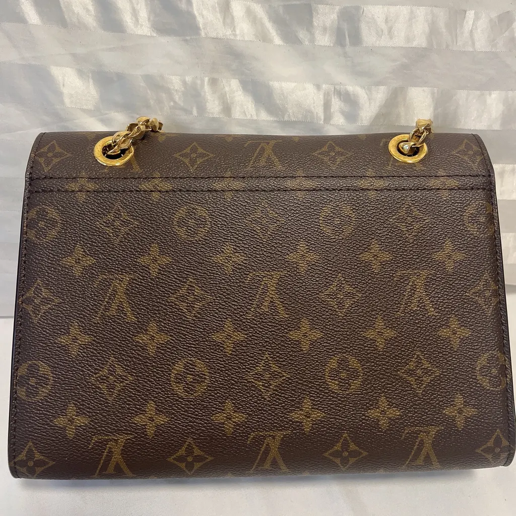 Louis Vuitton Monogram Canvas Brown Leather Very good - Back View