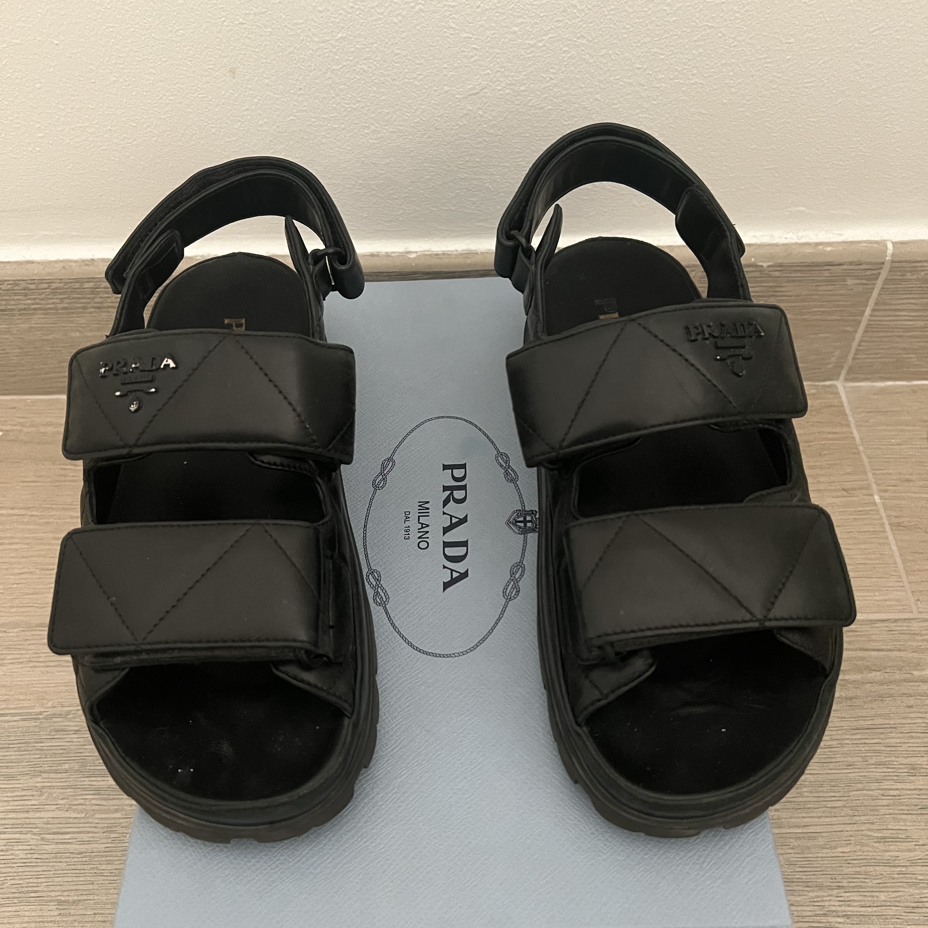 Prada Sandals In Quilted Nappa - 3