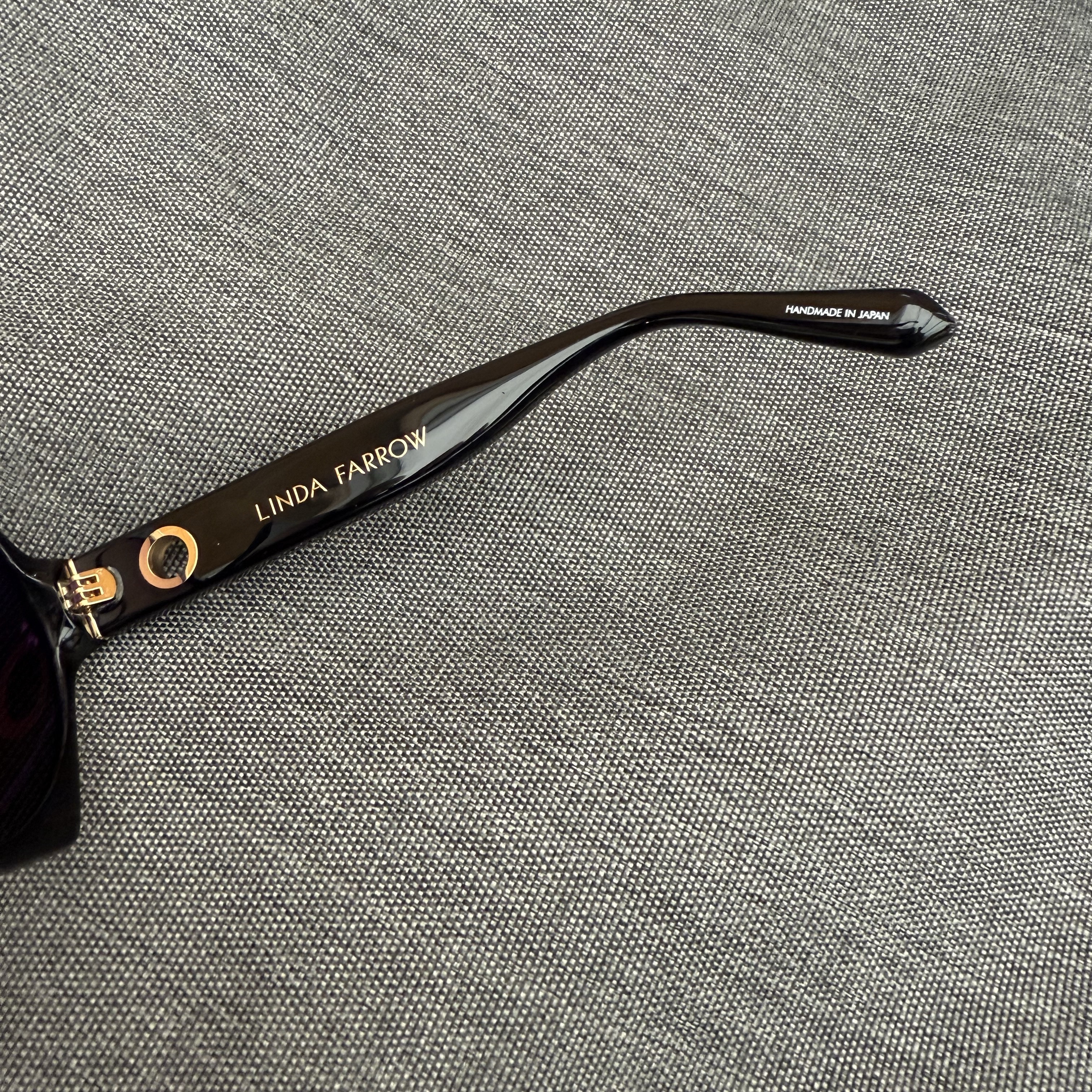 Linda Farrow Bora Hexagon Black Sunglasses - 2