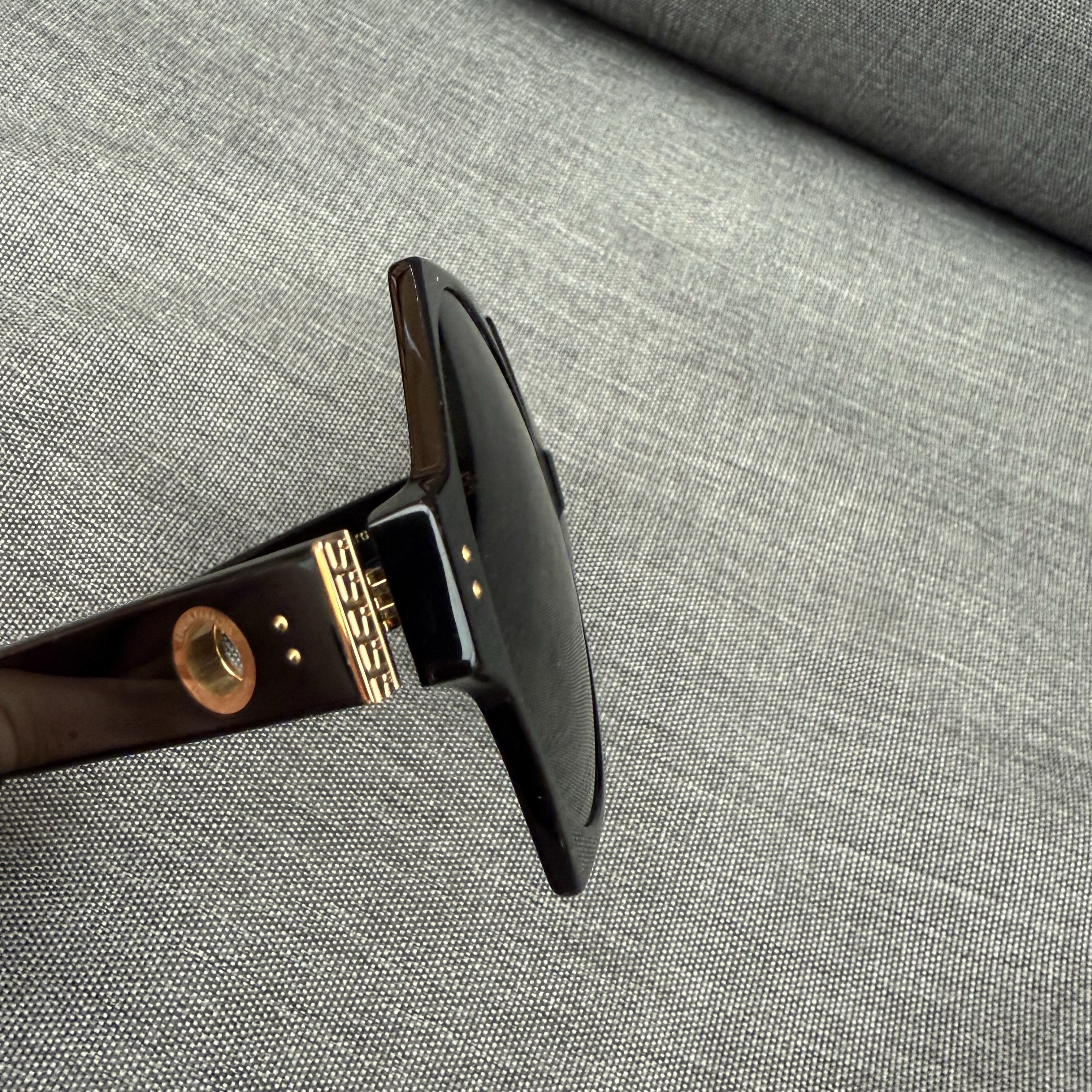 Linda Farrow Bora Hexagon Black Sunglasses - 5