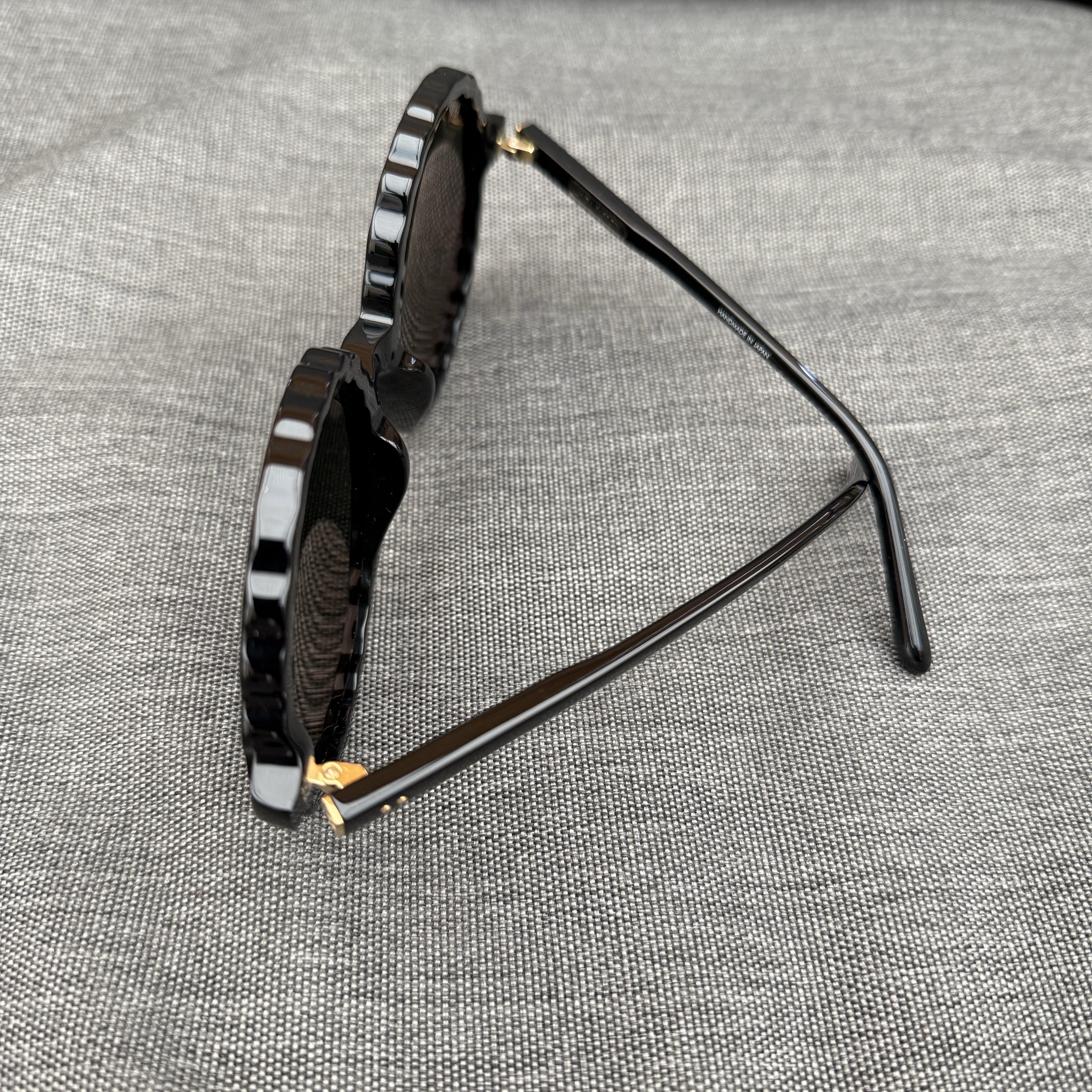 Linda Farrow Nova Round Black Sunglasses - 4