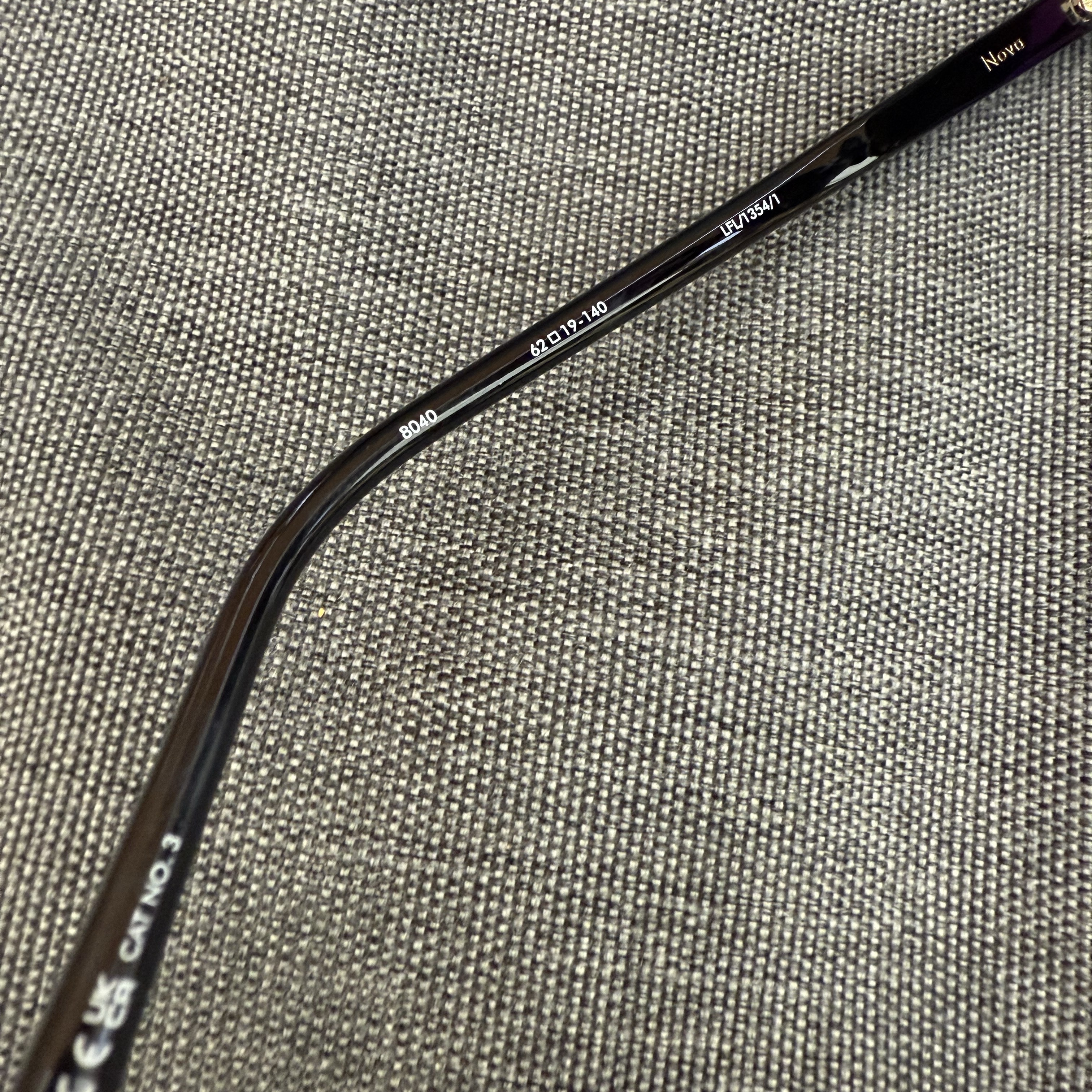 Linda Farrow Nova Round Black Sunglasses - 5