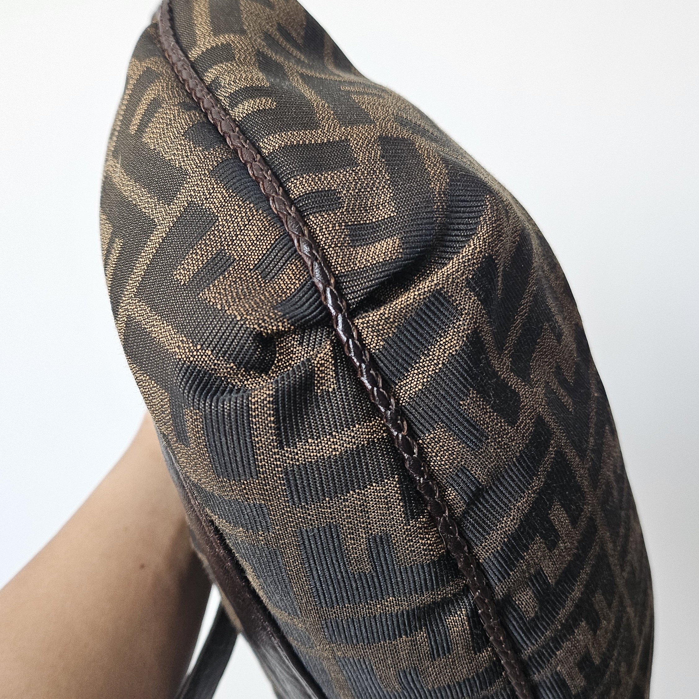 Fendi Borsa Hobo Spy Zucca Brown Canvas Good condition - Inside View