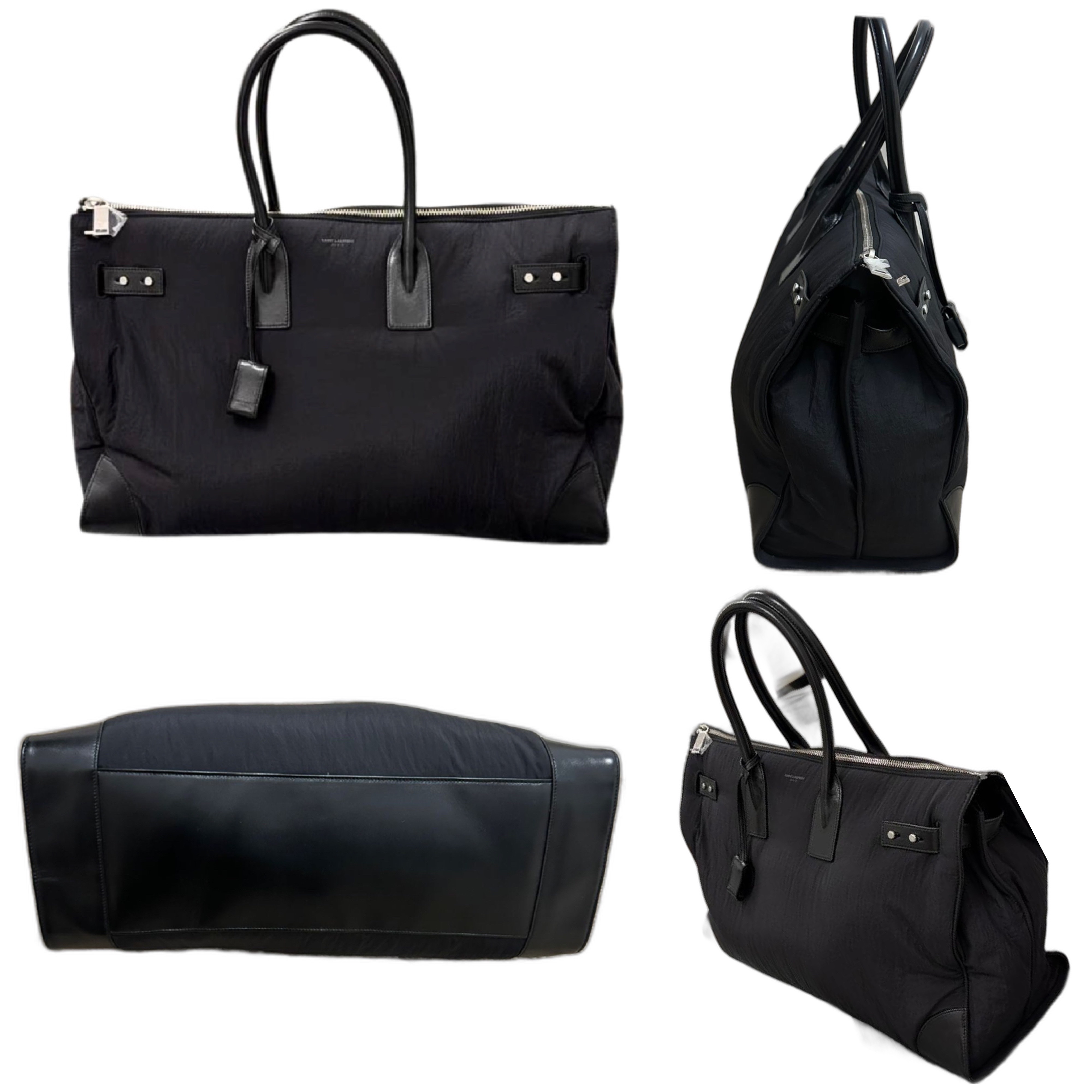 Saint Laurent DUFFEL BAG Black Leather Never worn - Box View