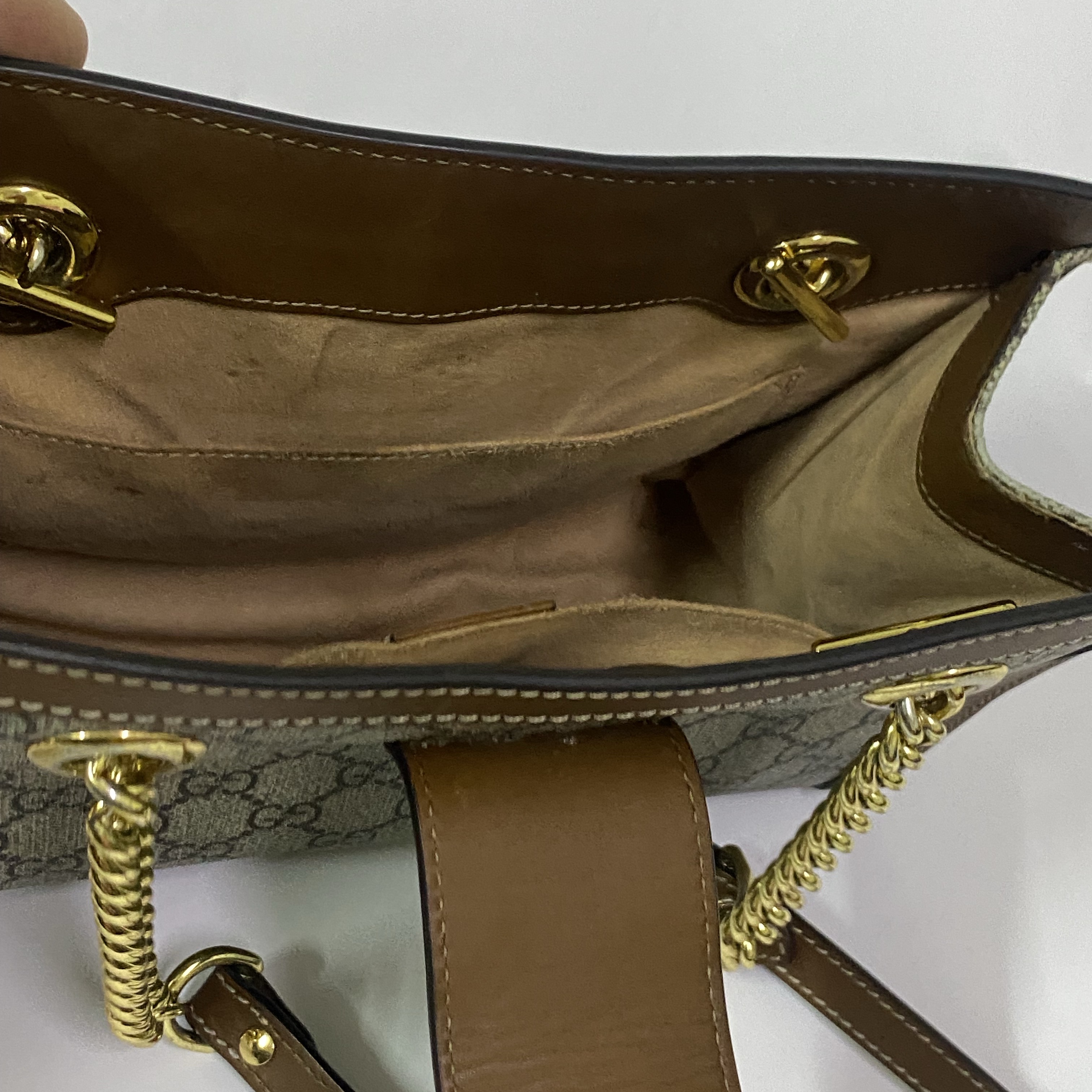 Gucci Supreme Padlock Tote Small MultiColor Good condition - Inside View