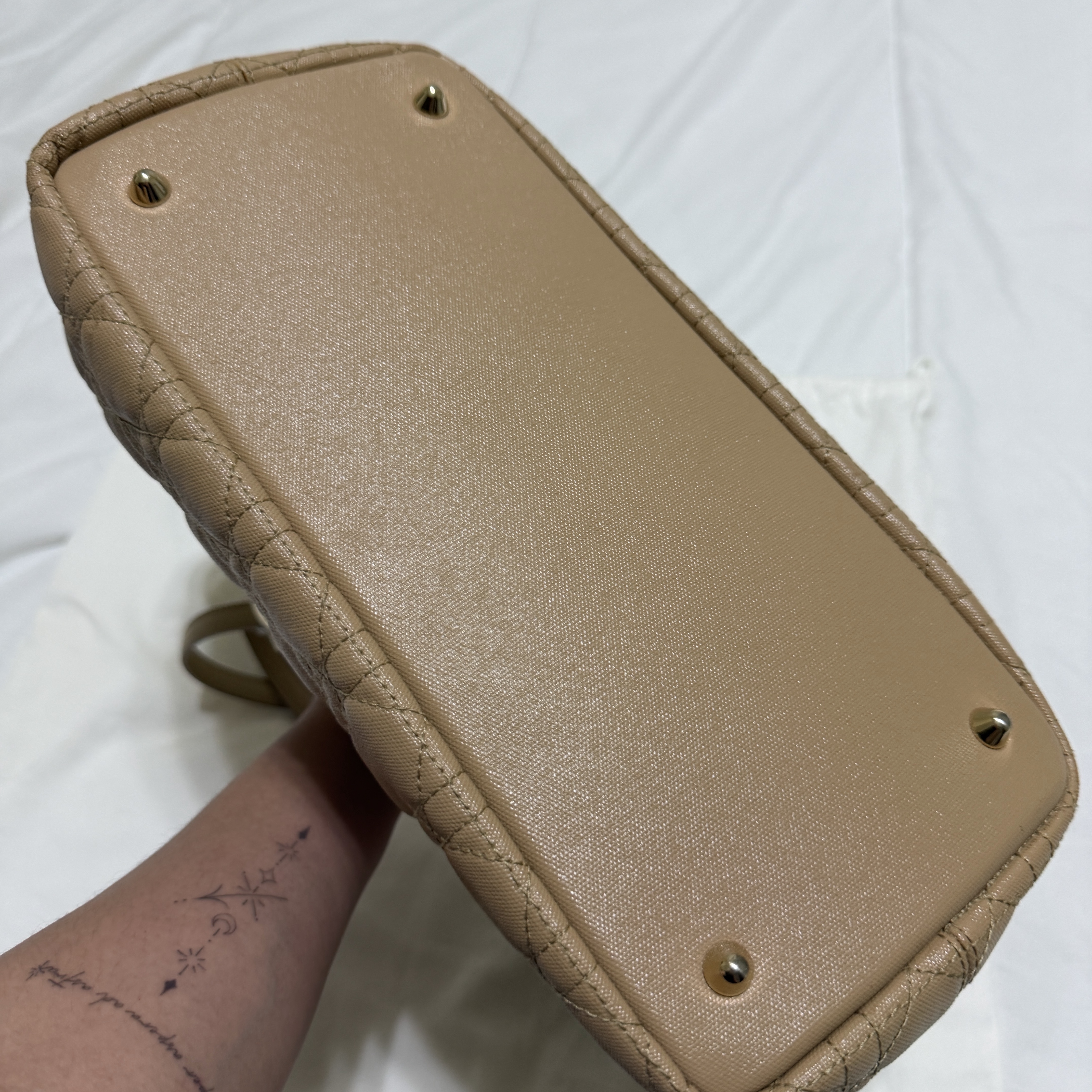 Dior Tote Bag Beige Canvas Good condition - Inside View