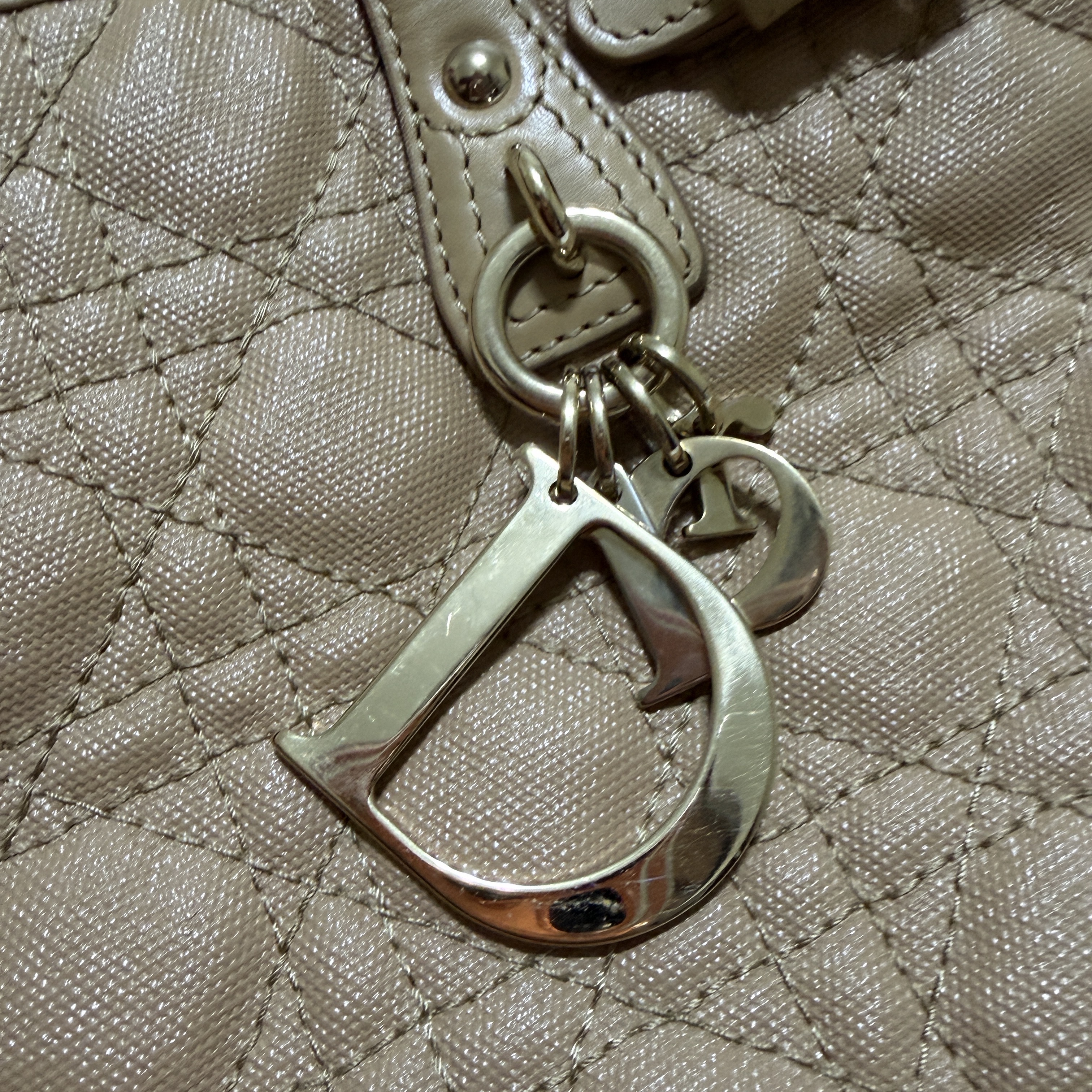 Dior Tote Bag Beige Canvas Good condition - Box View