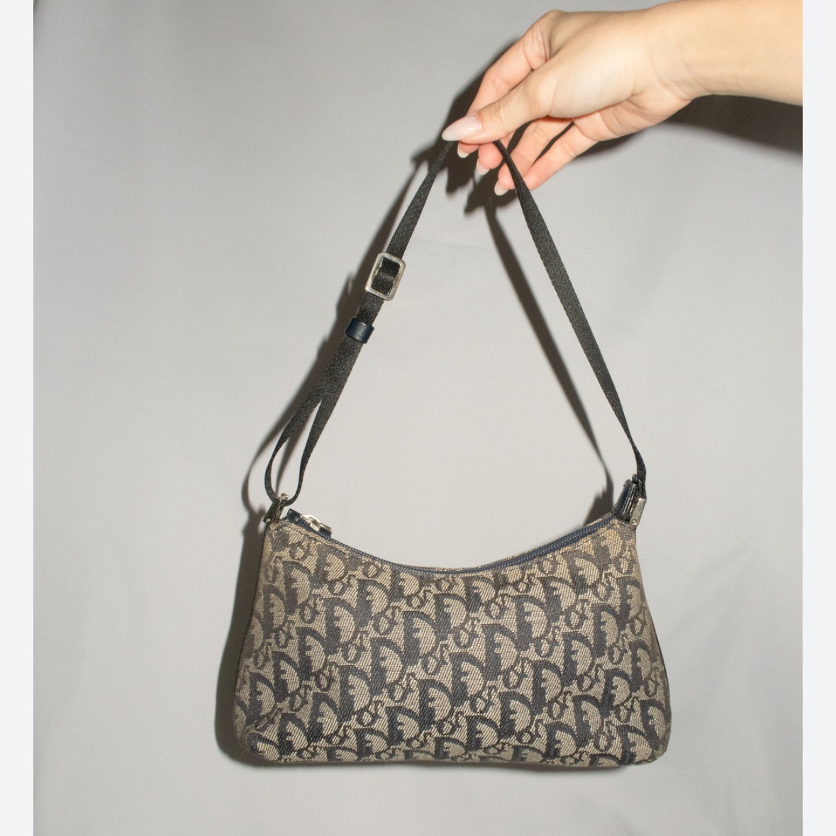 Dior Saddle Bag Brown Jacquard Very good condition - Box View