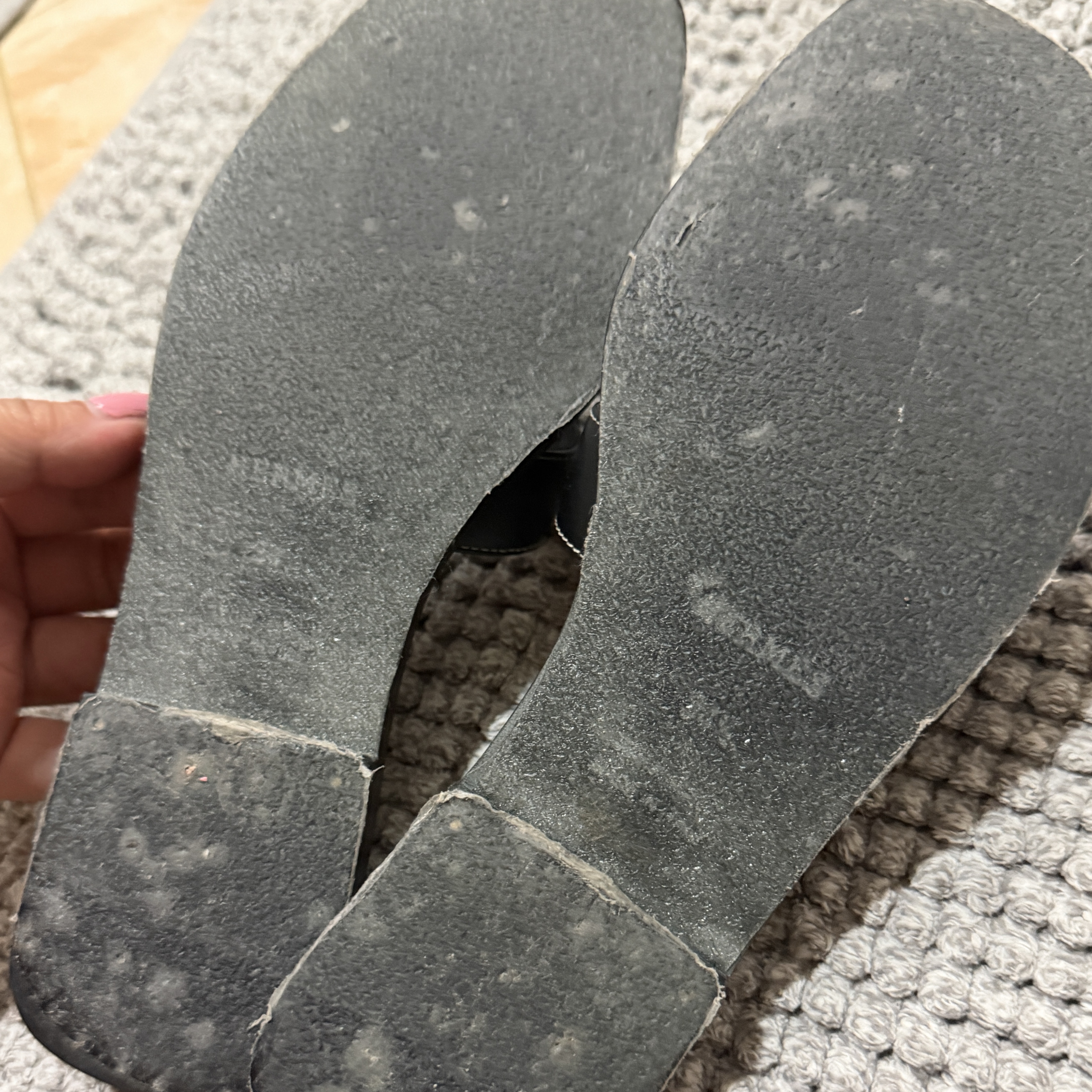 Hermès Oran Black Leather Very good condition - Back View