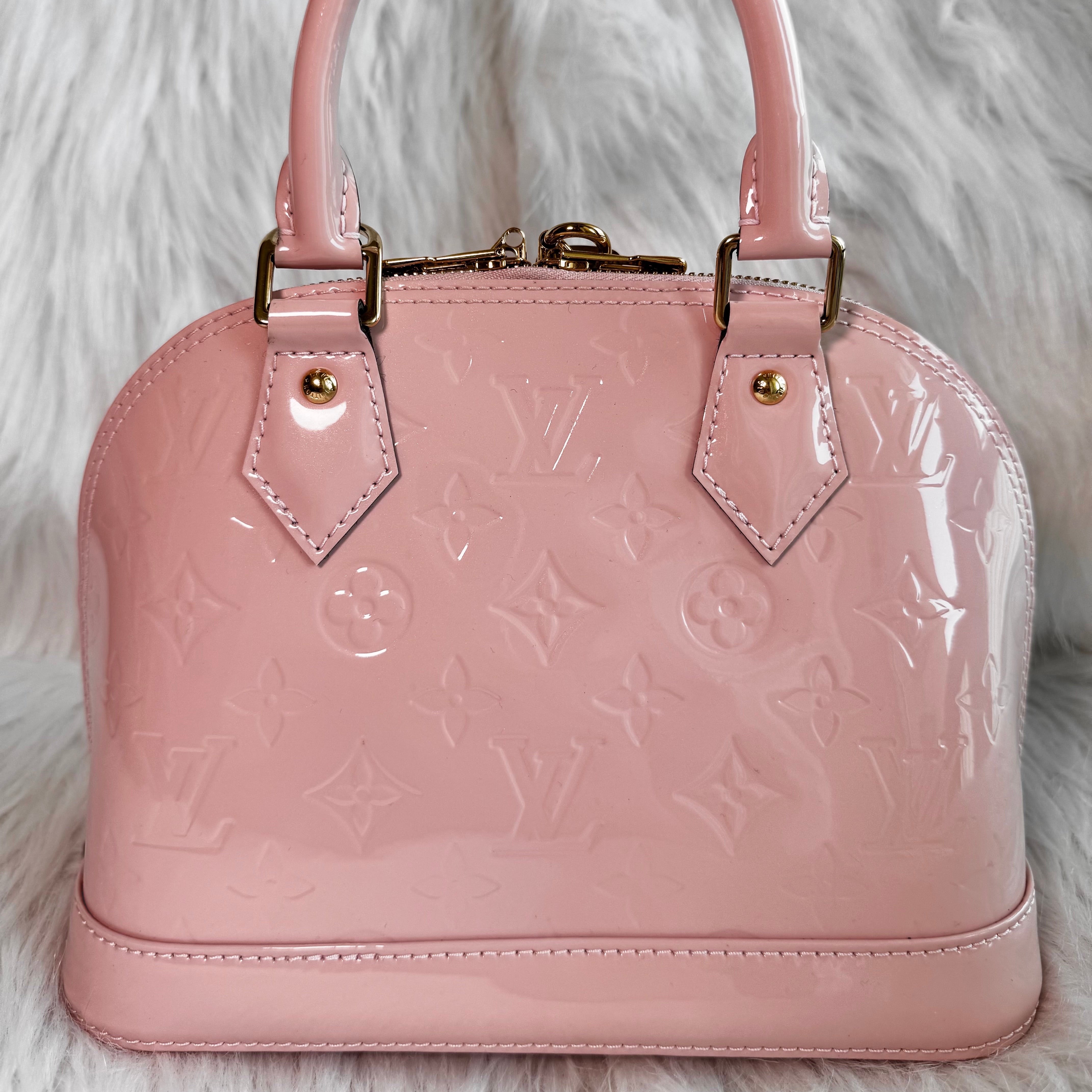 Louis Vuitton Vernis Alma BB Pink Leather Never worn - Back View