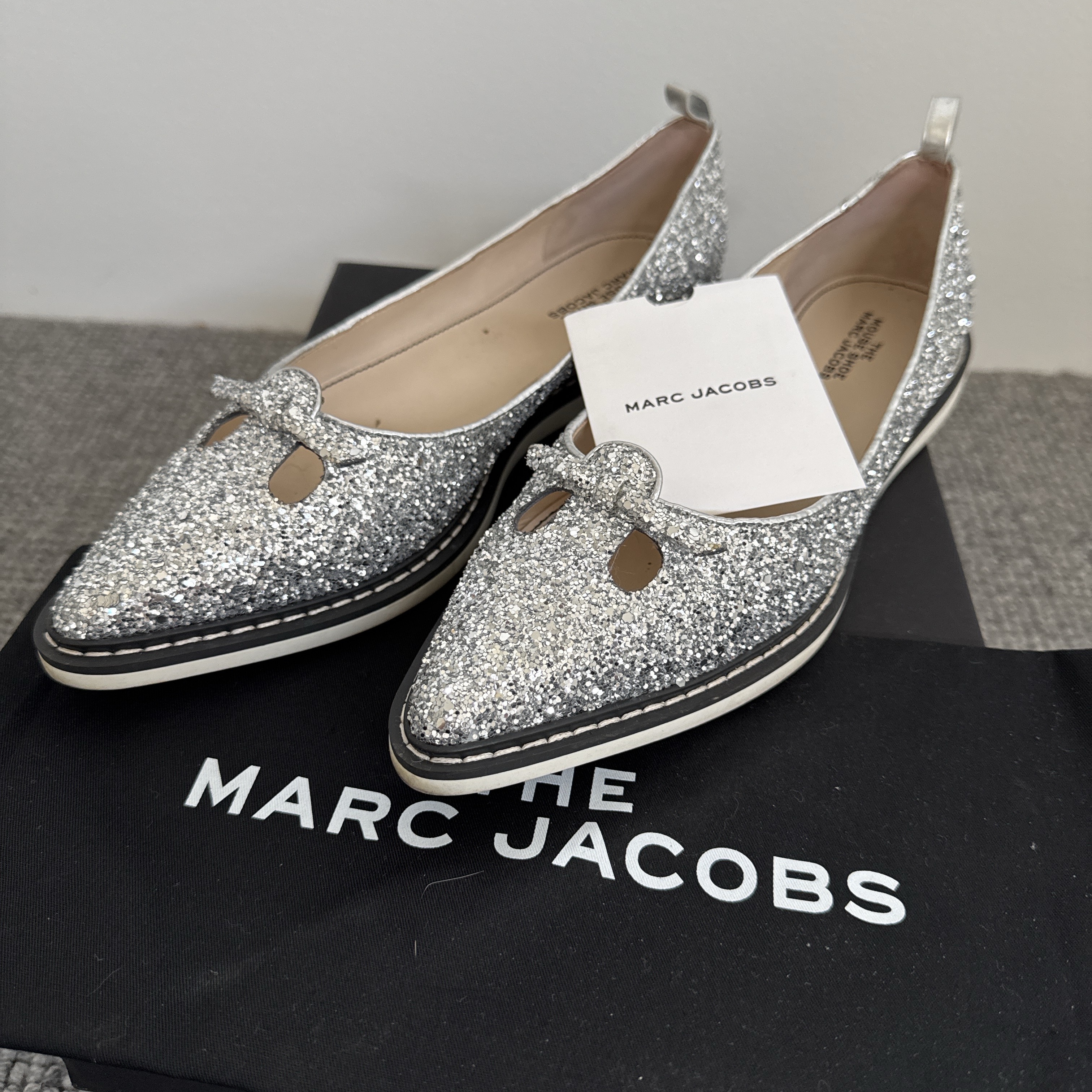 Marc Jacobs The Mouse Shoes Metallic Very good condition - Model View