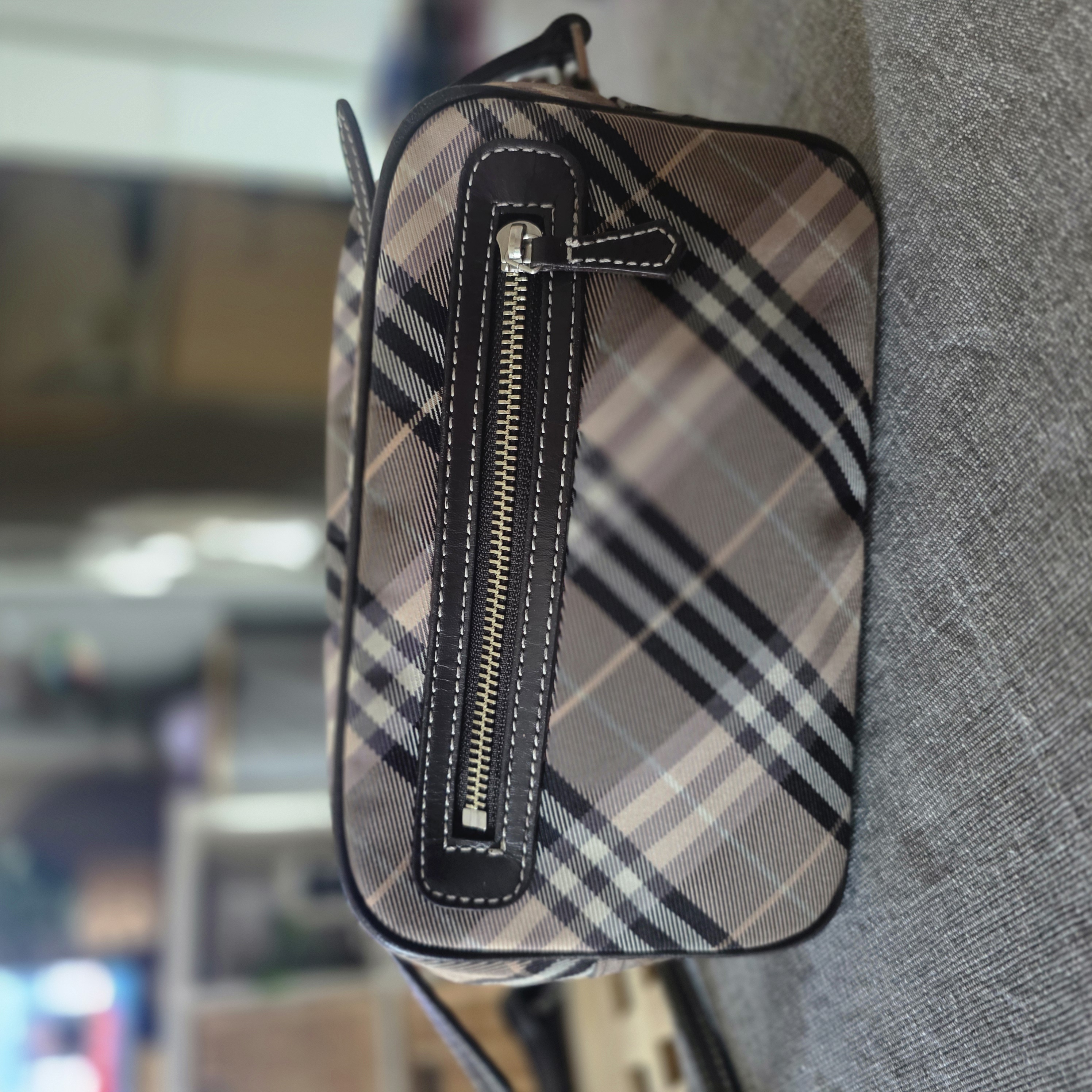 Burberry Burberry Blue Label Nova Burgundy Canvas Very good condition - Back View