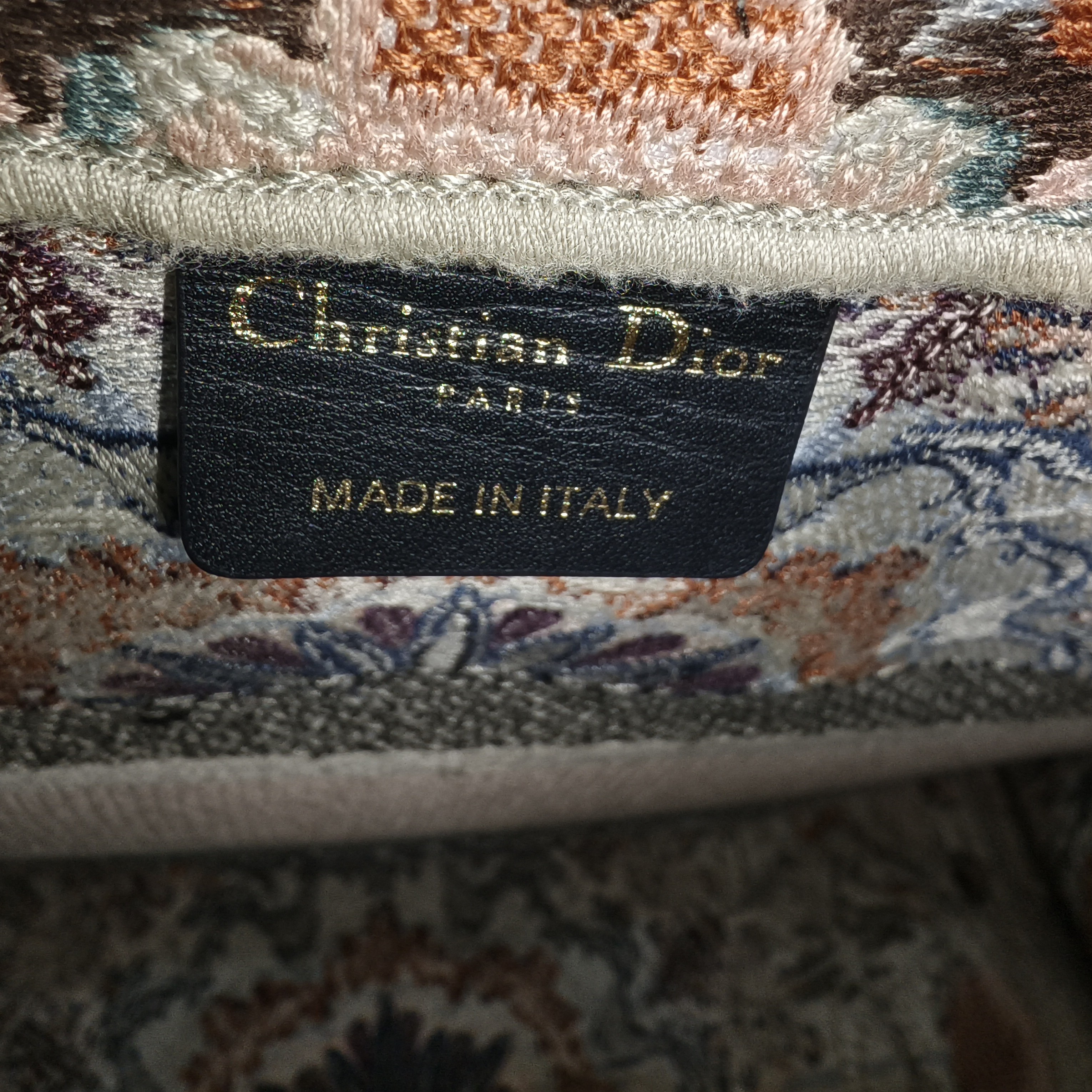 Christian Dior Book Tote Kaleidoscope Medium MultiColor Canvas Good condition - Box View