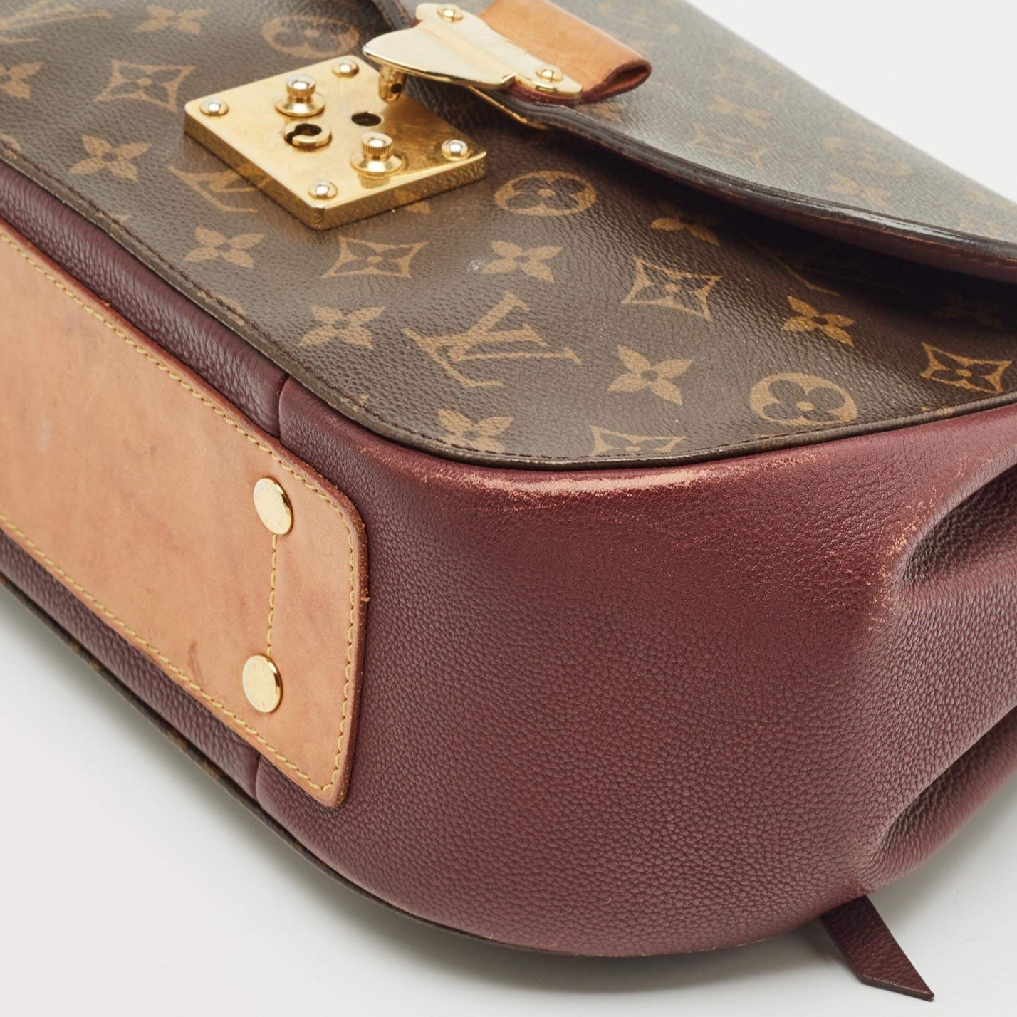 Louis Vuitton Eden burgundy MM Monogram Burgundy Canvas Fair condition - Box View