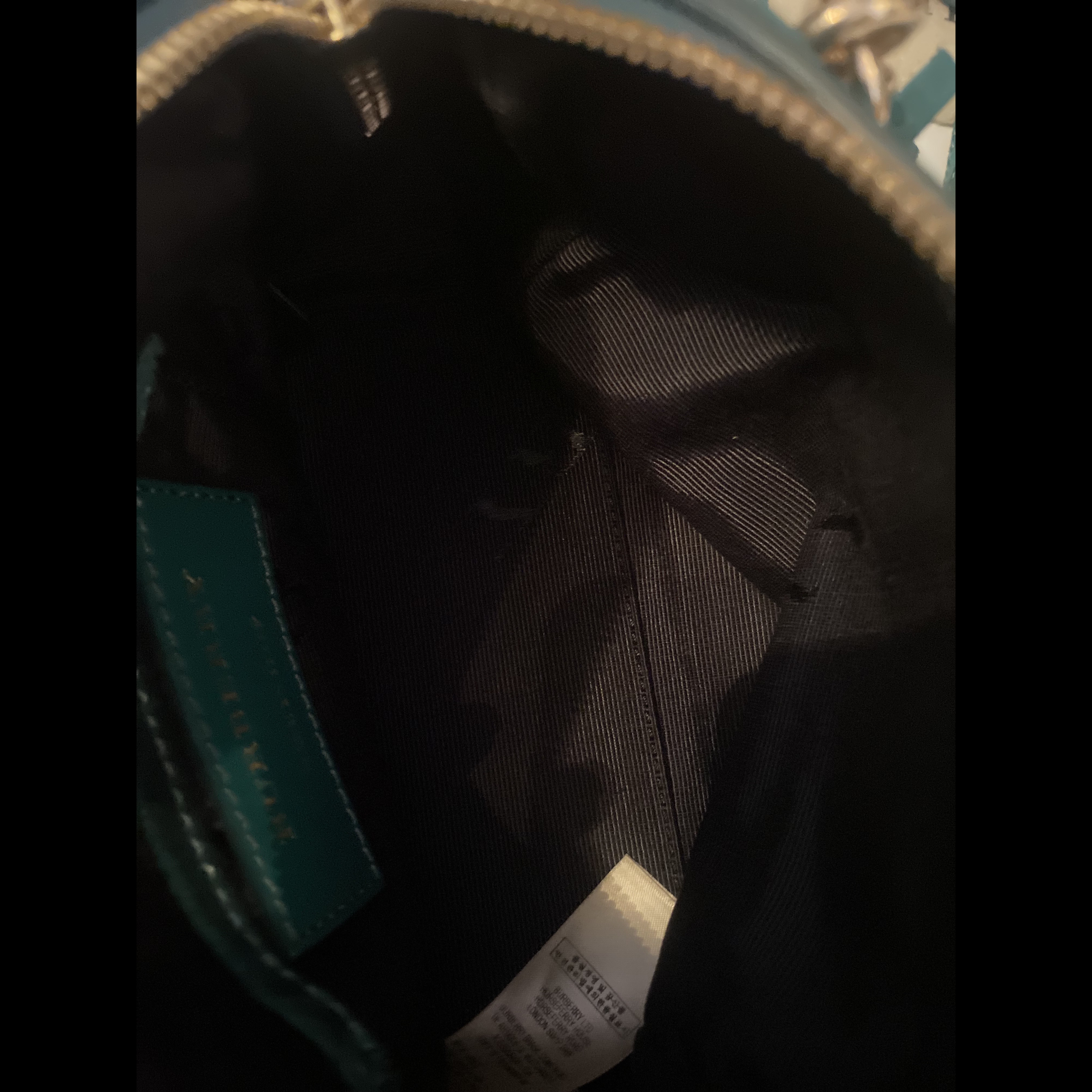 Burberry Burberry Mini Bee Bag Green Suede Very good condition - Inside View