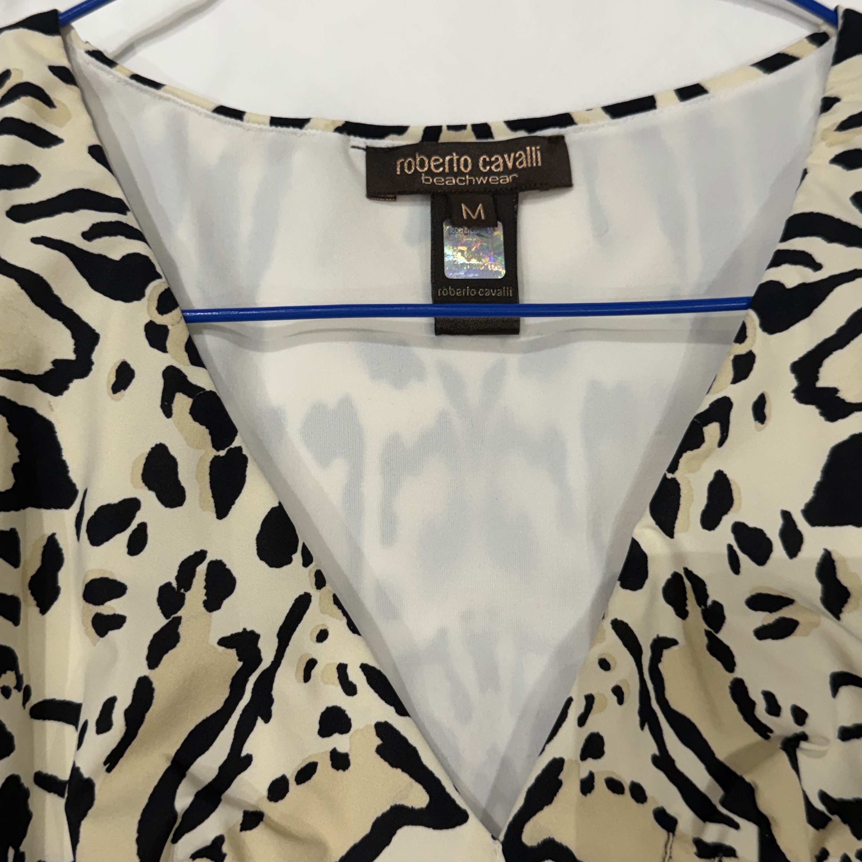 Roberto Cavalli Short Dress MultiColor Polyester Good condition - Inside View