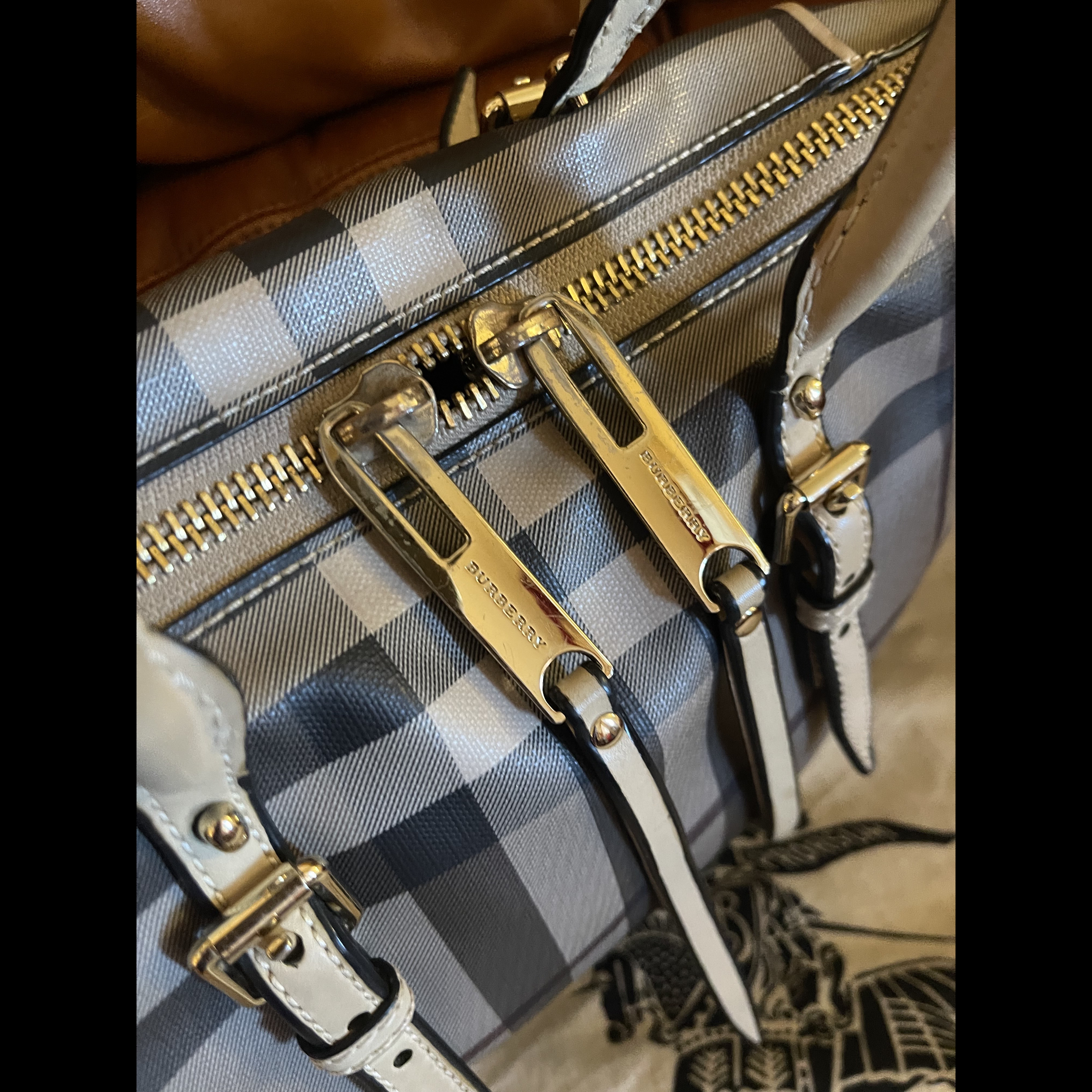 Burberry Rare Burberry Salisbury Tote Beige Canvas Very good condition - Box View