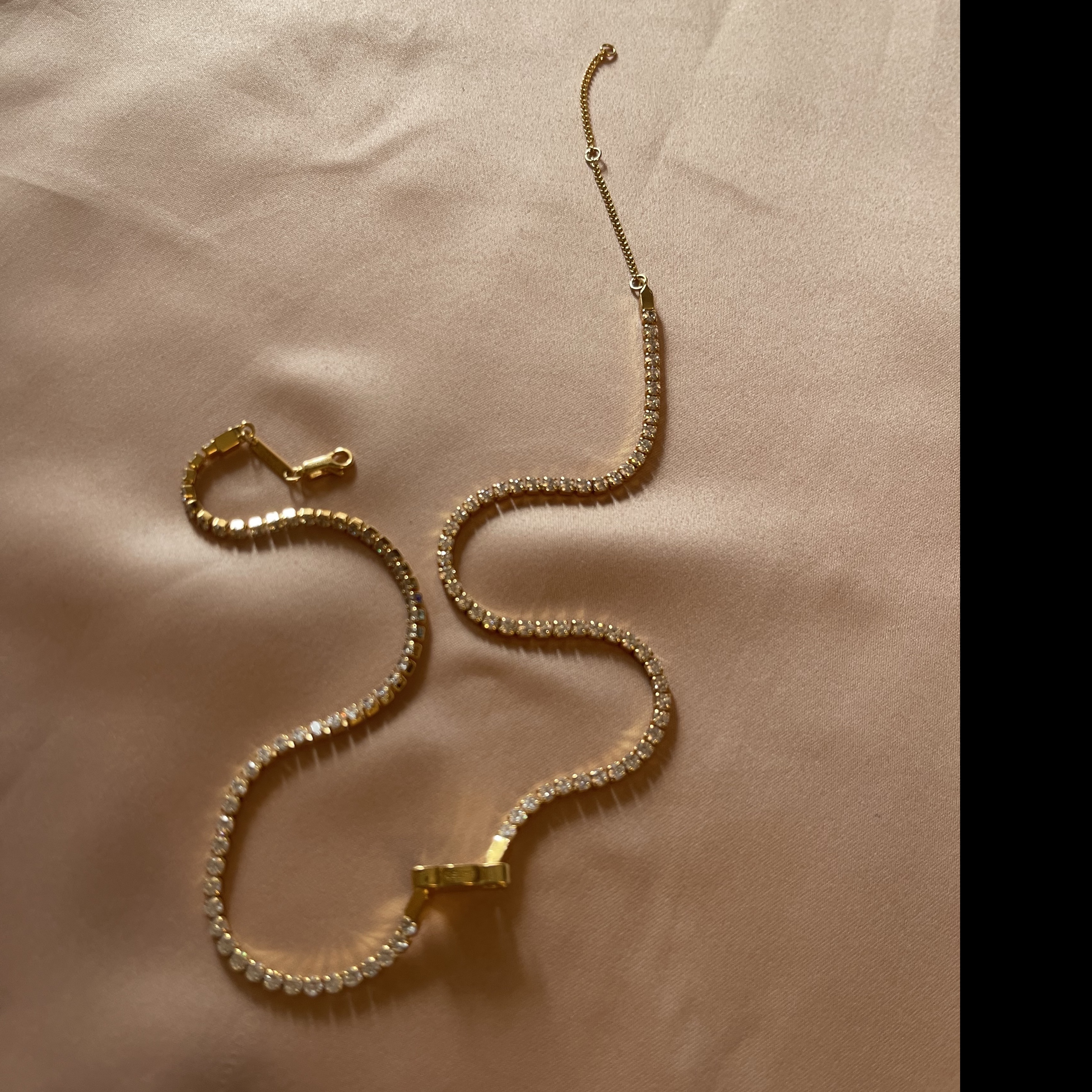 Celine Celine Triomphe Articulated Necklace Gold Brass Very good condition - Back View